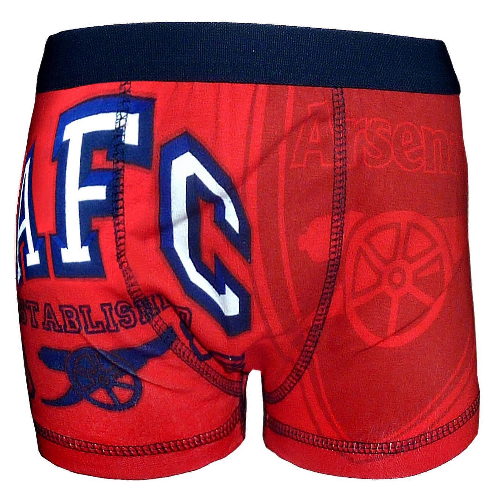 Arsenal FC Boys Boxer Shorts 1 Pack OFFICIAL Football Gift