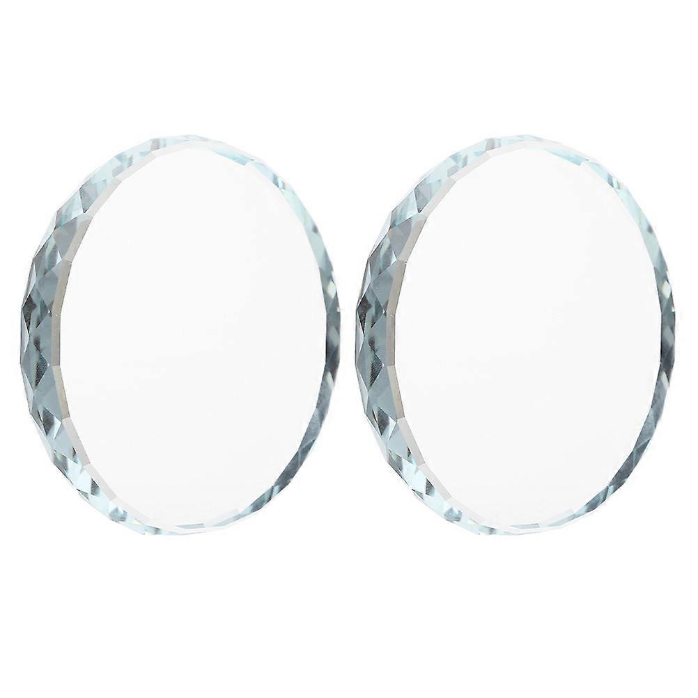 Glass Display Base Round for Storage Use 8Pcs Multipurpose Ornament Bases