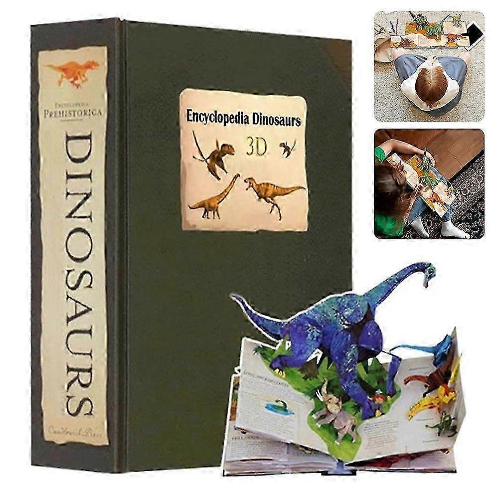 3D Encyklopedia Prehistoryczne Dinozaury, Zabawna Encyklopedia Dinozaurów 3D Obrazek Pop-Up Książka Prezent Urodzinowy dla Dzieci 2025