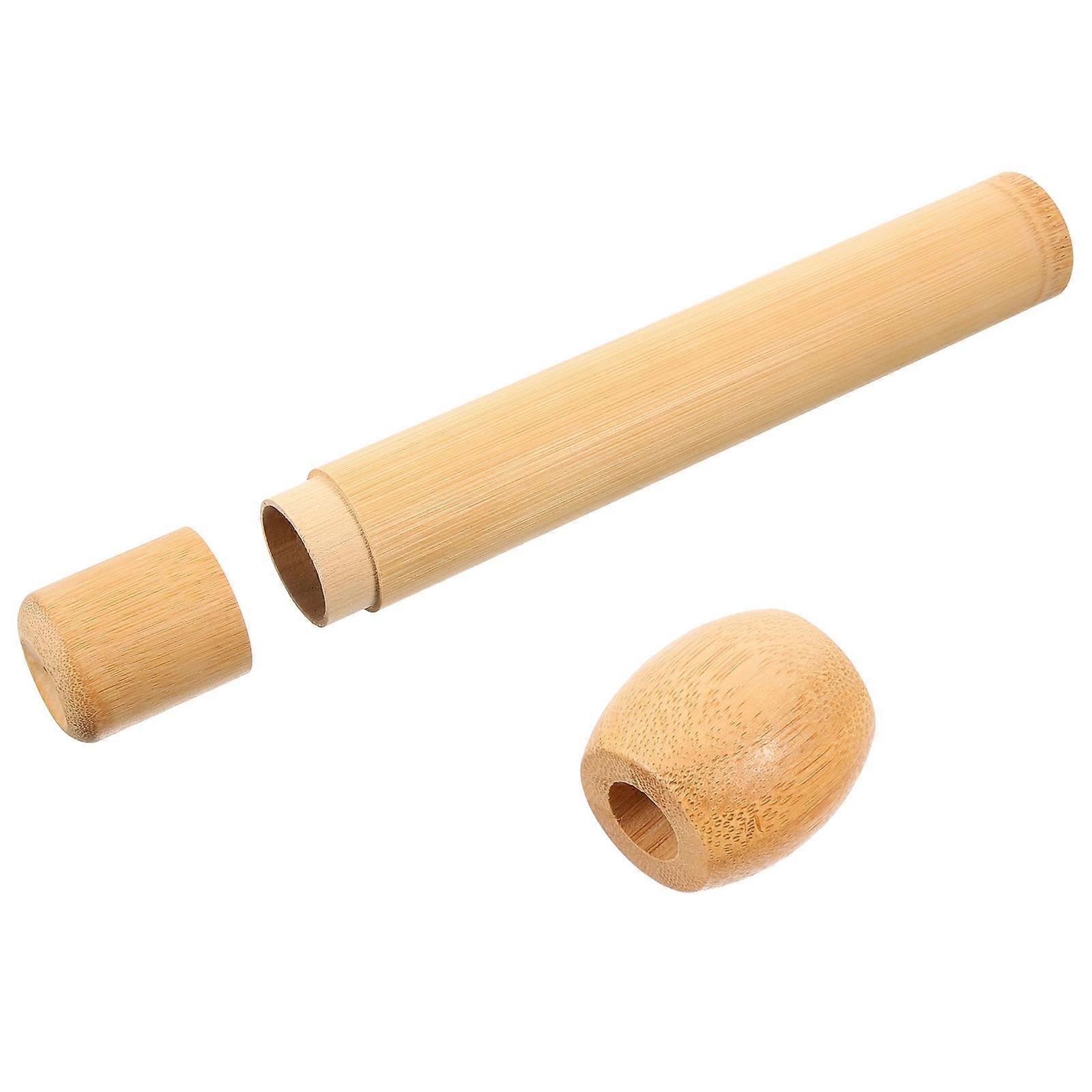 Bamboo Toothbrush Holder for Storage 1Set Rustic Toothbrush Stands Container
