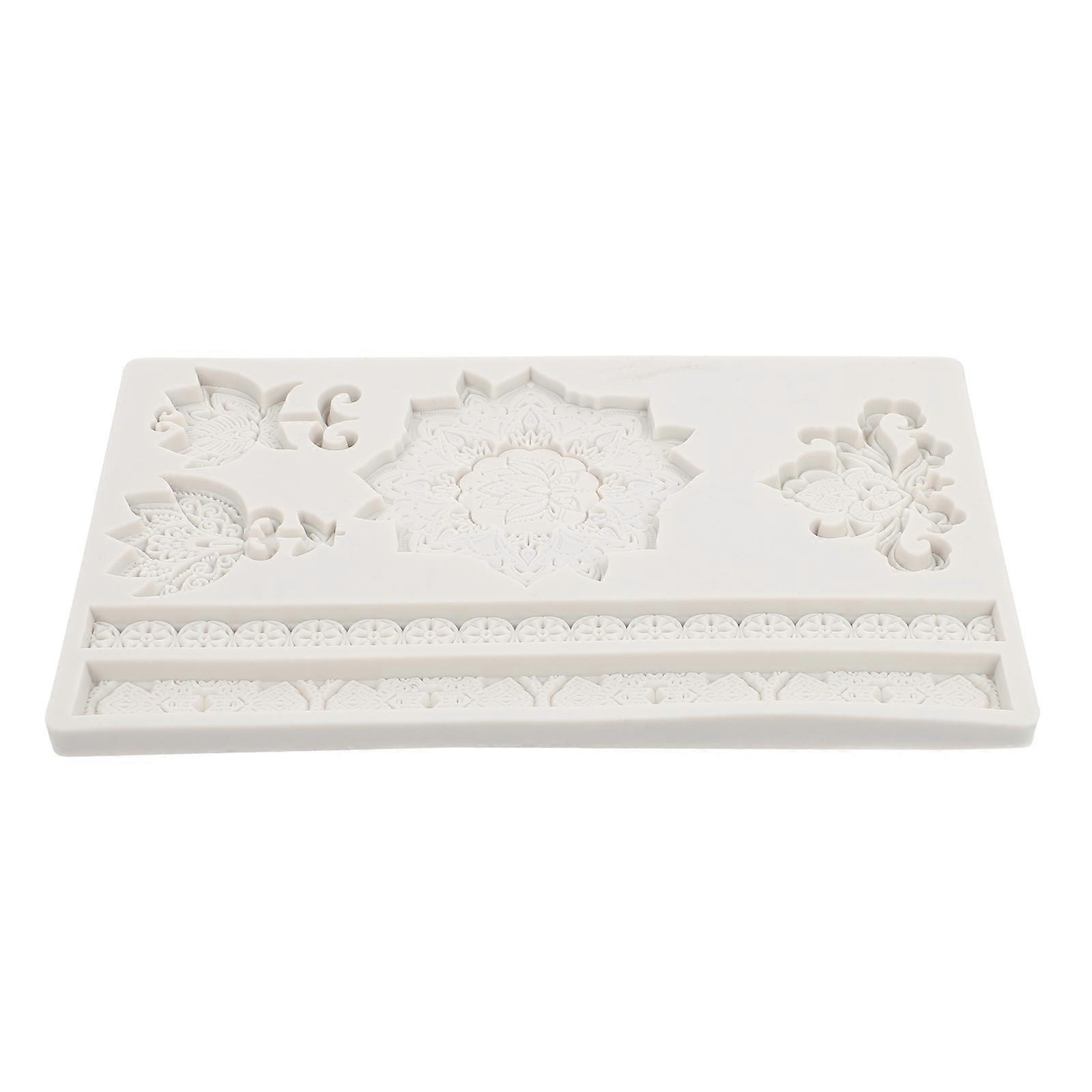Embossed Silicone Mold DIY Silicone Molds for 3Pcs Cake Baking Tool