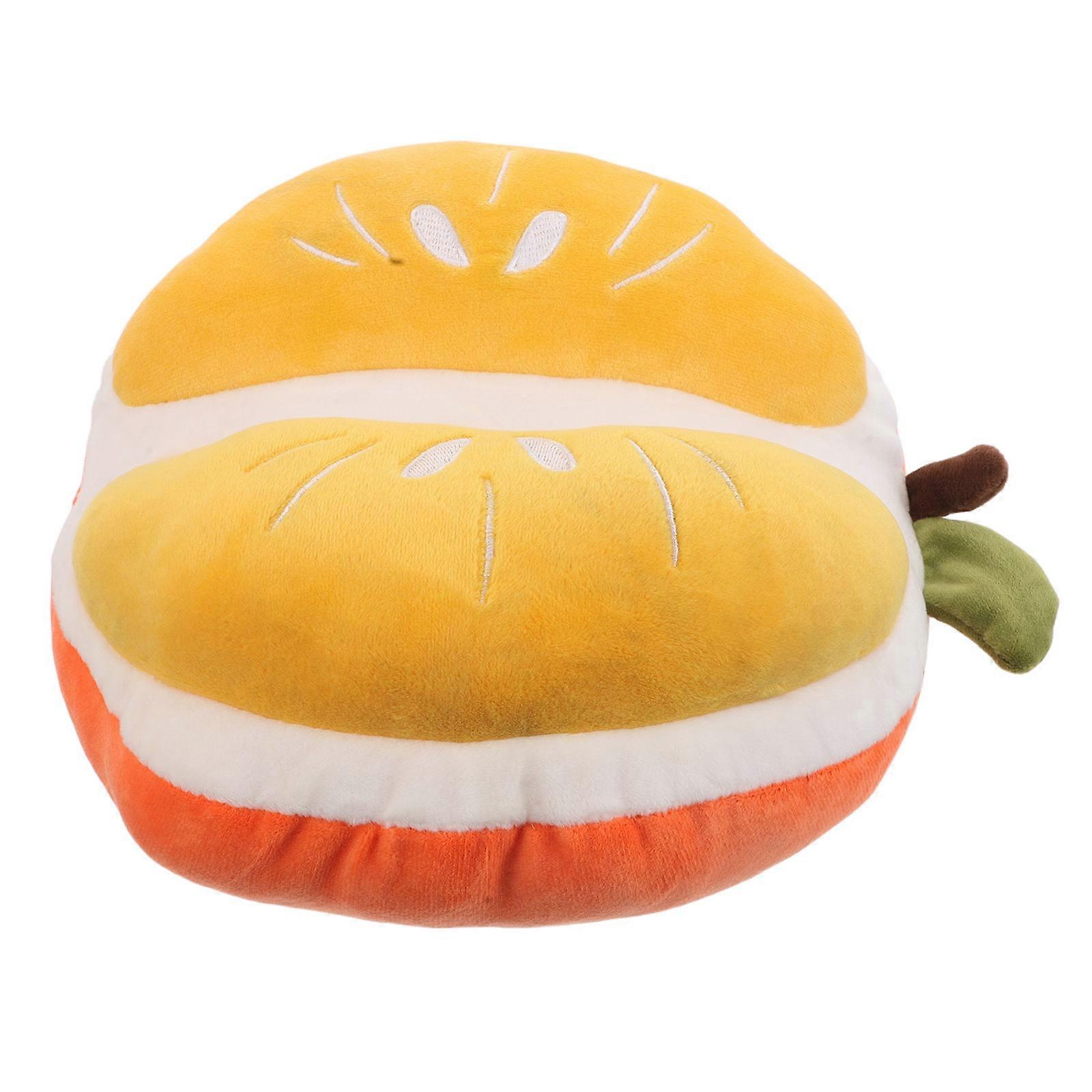 Artificial Fruit Realistic Orange Shaped Plush Pillow for Party