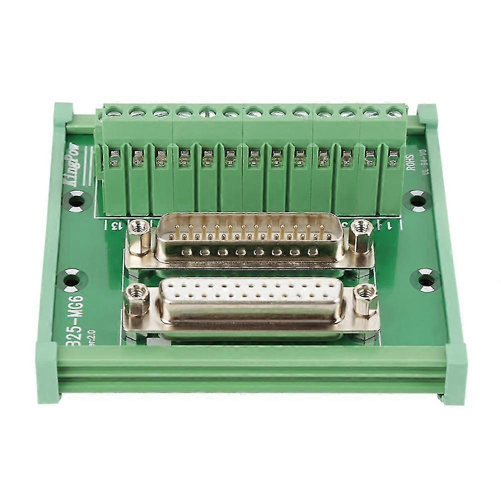 Db25 D Sub Male & Femelle Breakout Board Terminal Board Din Rail Mount Module d’interface