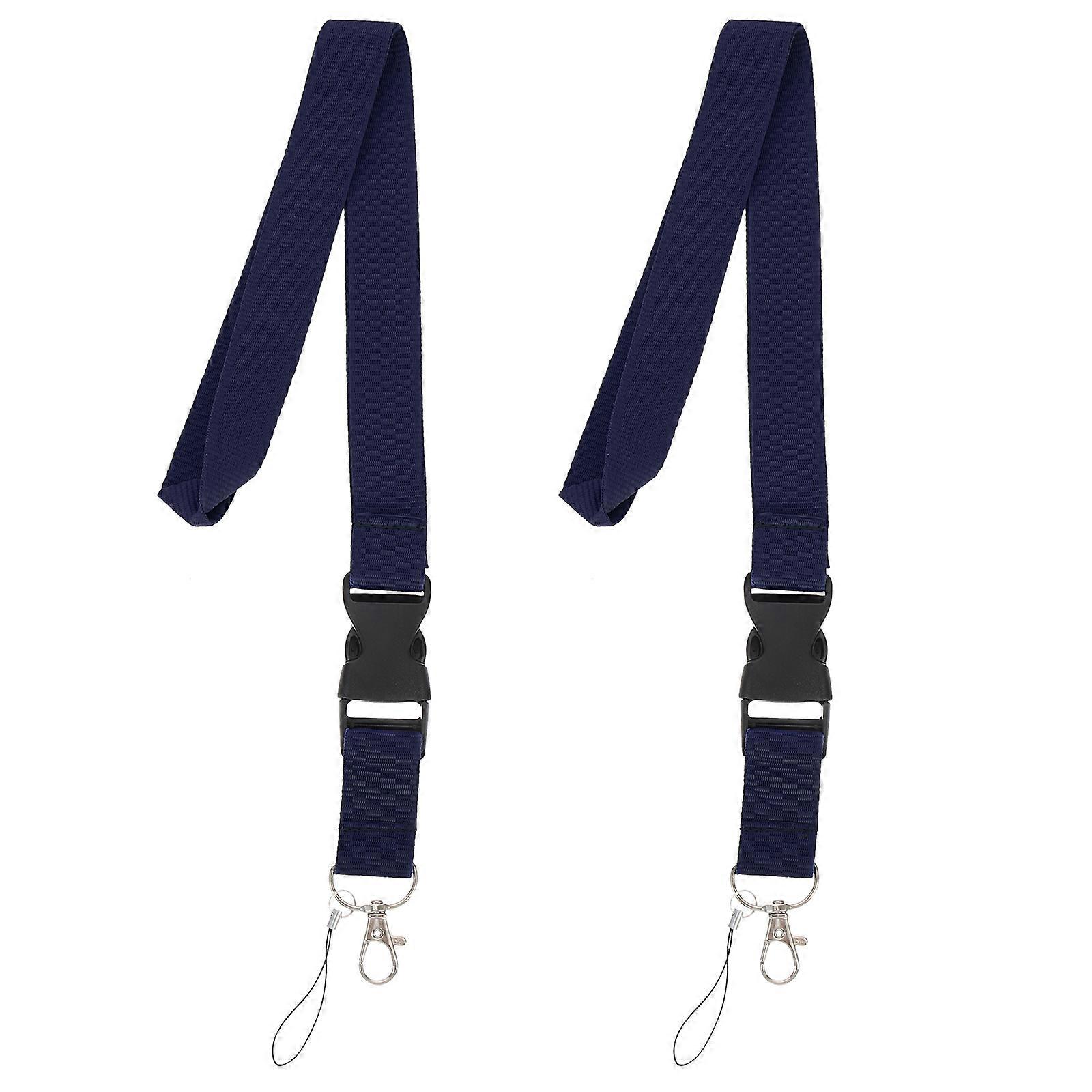 Key Lanyard Phone Strap for Phone 6Pcs Dark Blue Decorative Polyester