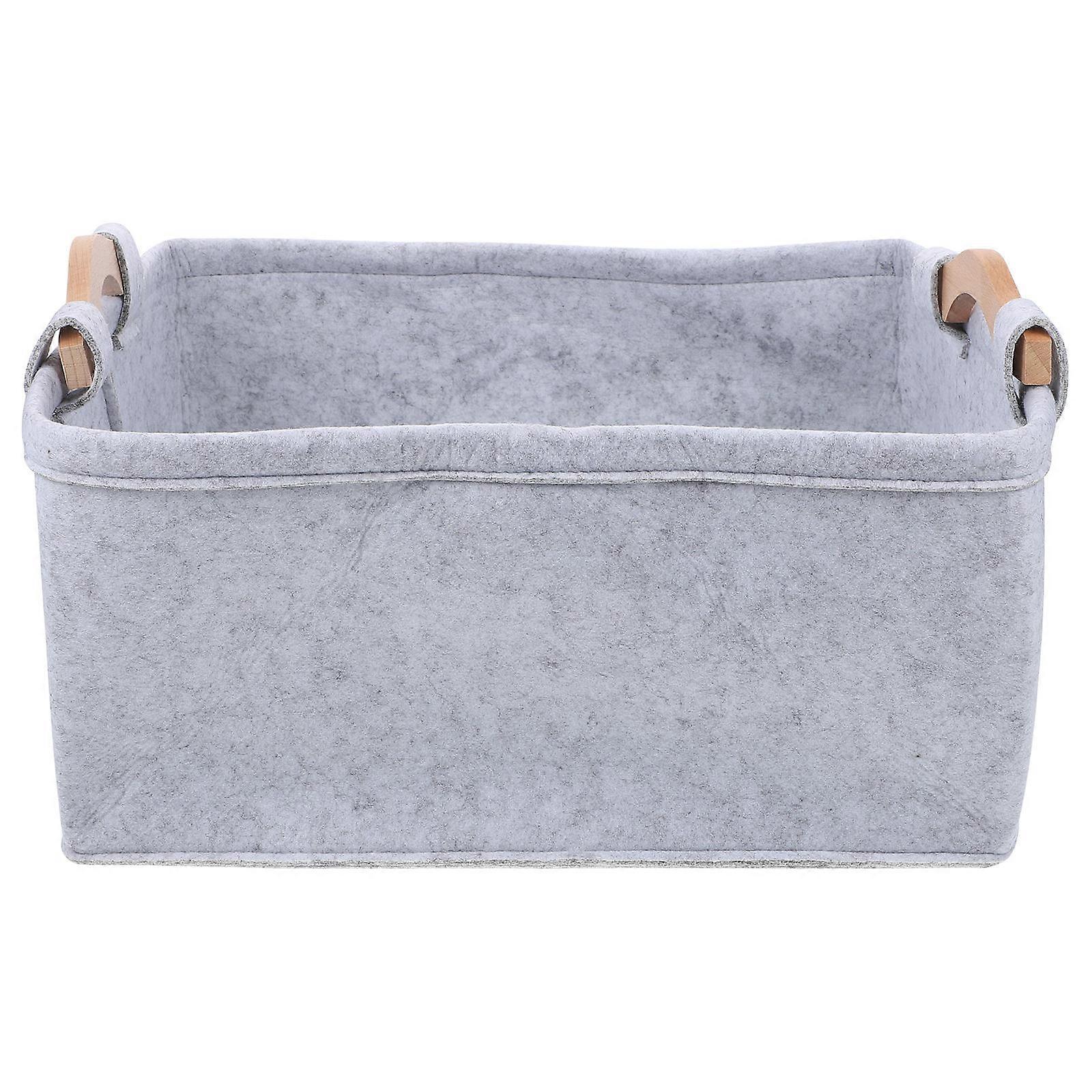 Home Storage Basket Storage Basket for Storing 2Pcs Grey