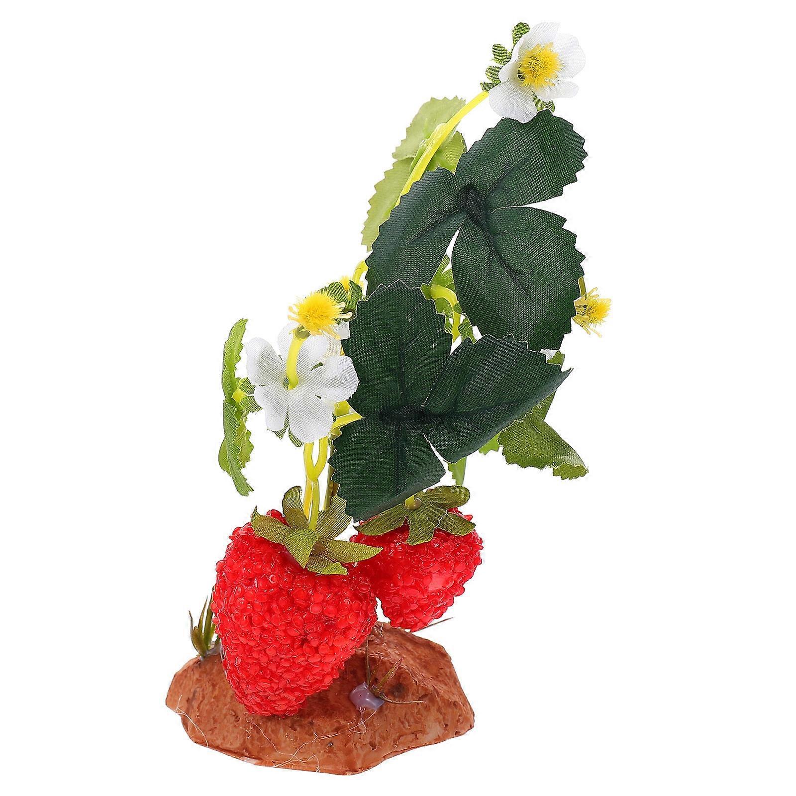 Artificial Plants Reptile Hidden Plant for Terrarium 5Pcs Set