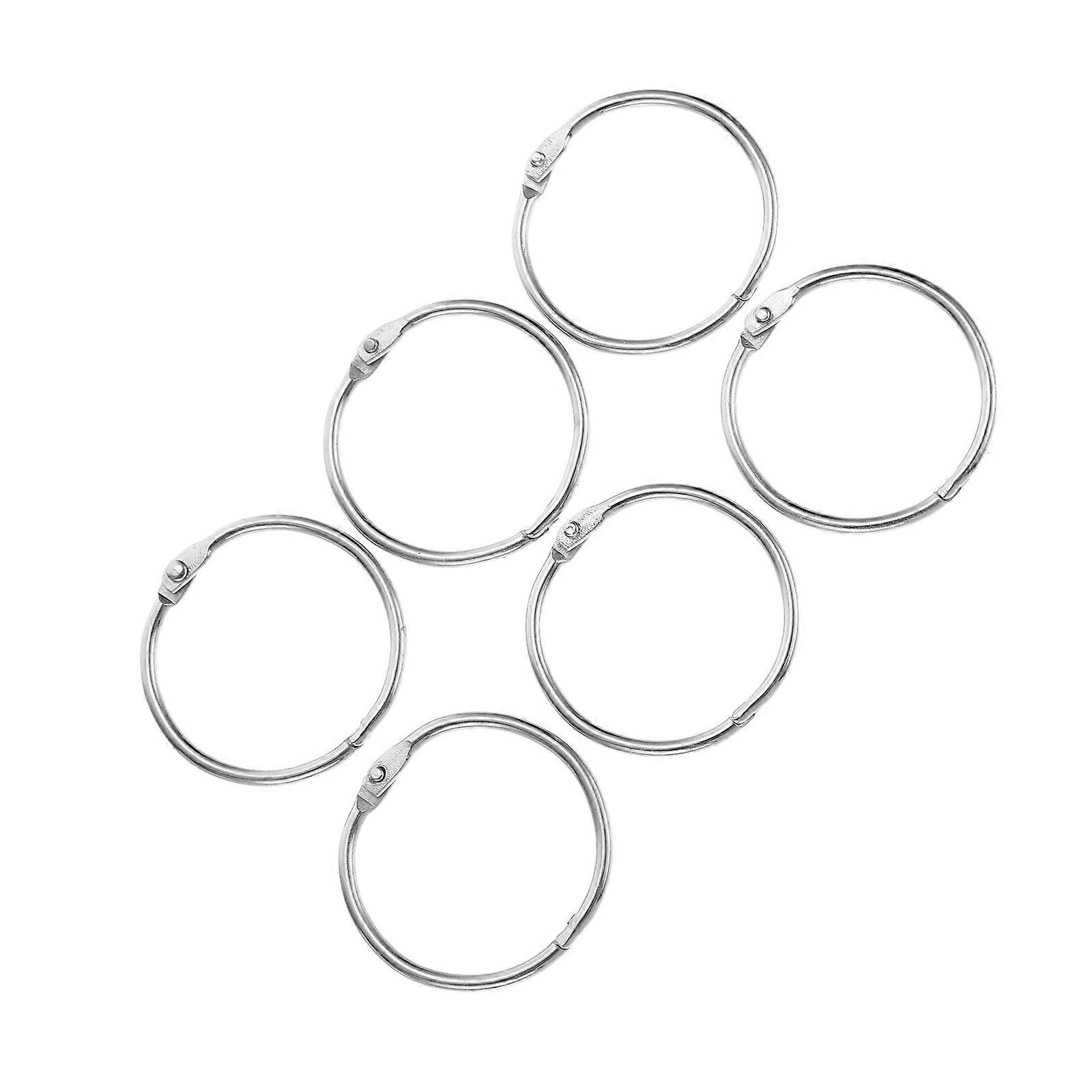 Silver Binder Book Rings for DIY 250Pcs Iron Binder Clips Set