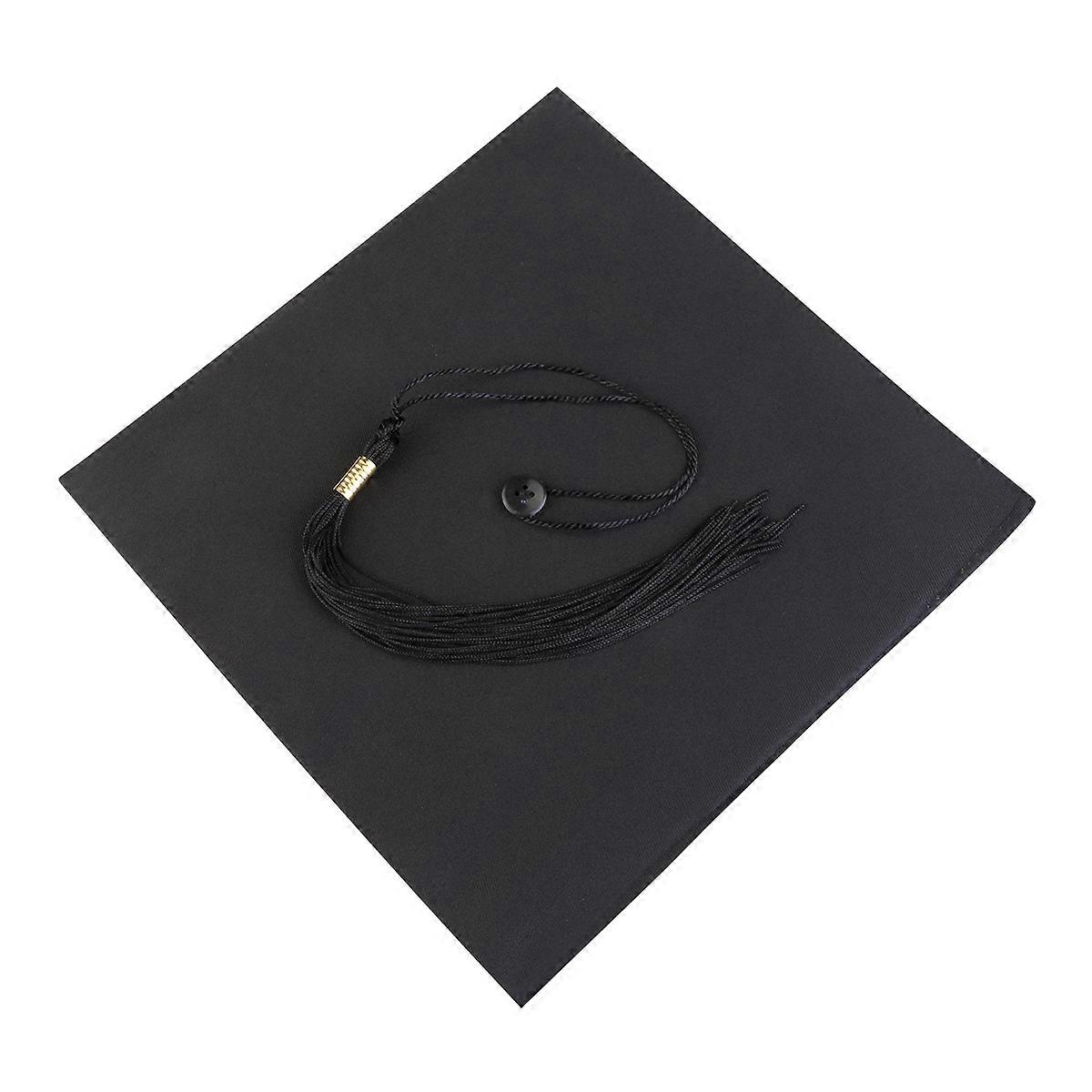 Adjustable Board Graduation Hat for Graduation with Adjustable Fit Black