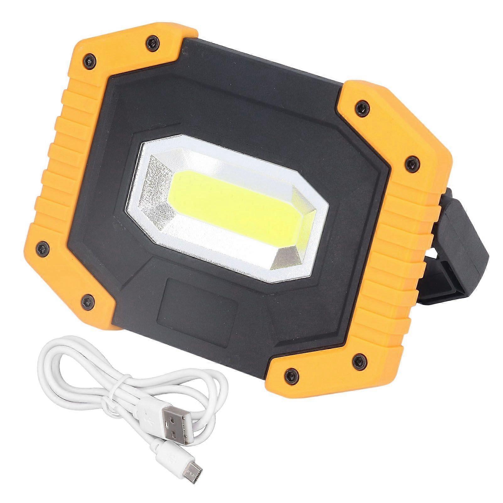 COB Work Light USB Charging Portable Floodlight Waterproof Emergency Portable Light with 180 Degree Rotating Bracket