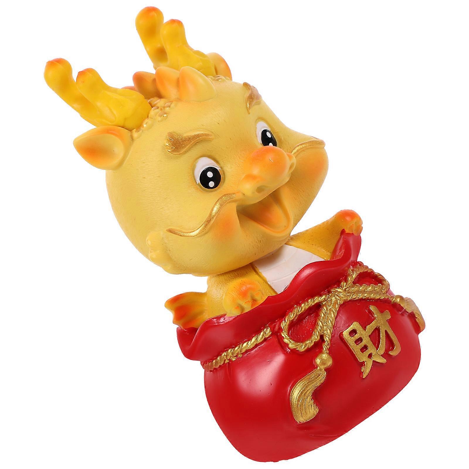 Miniature Dragon Adornment Resin Dragon Figurine for 5Pcs Desk Display