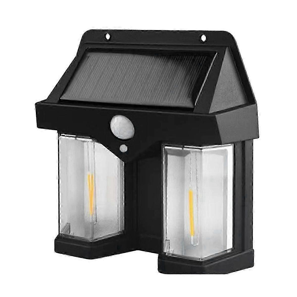 For Outdoor Solar Wall Lamp, Dual-Core Solar Induction Light, Wireless Motion Sensor, Waterproof Security Light