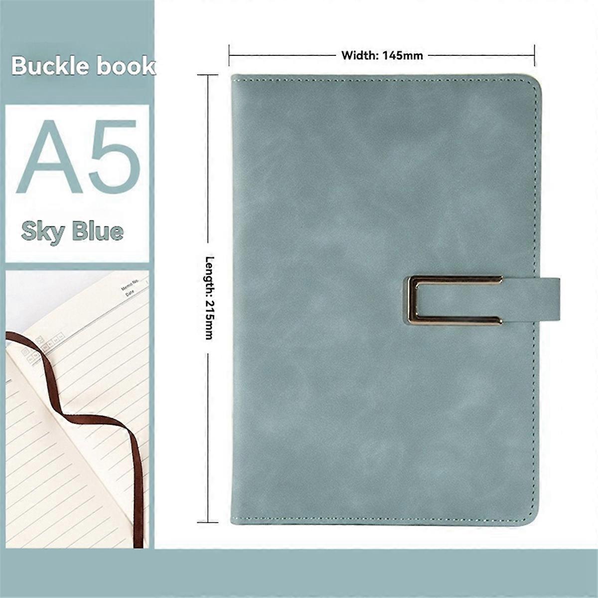 Retro A5 Leatherbound Notebook Business Office Notebook Brown