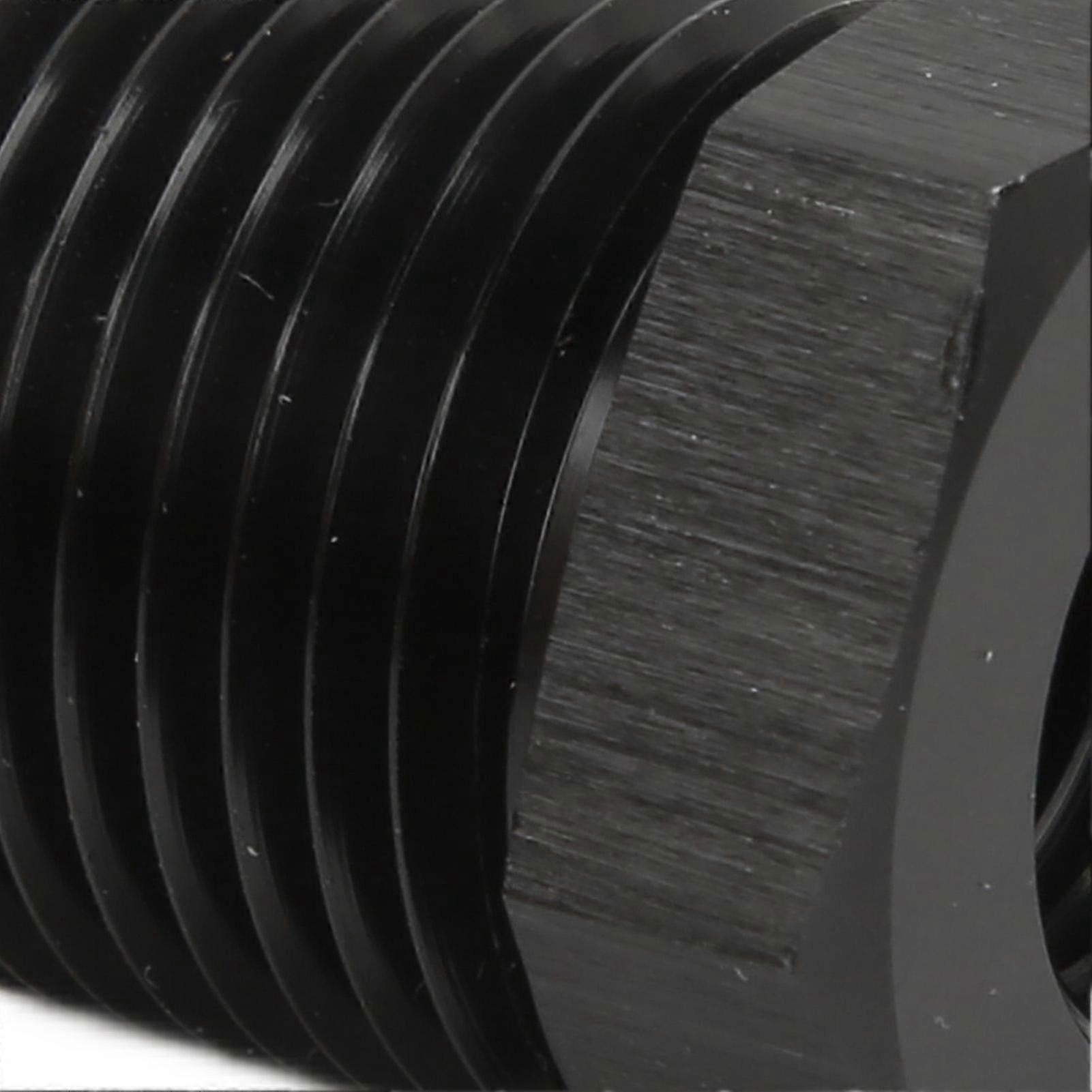 1/4in to 1/8in NPT Reducer Adapter - Black Fitting for Automobiles