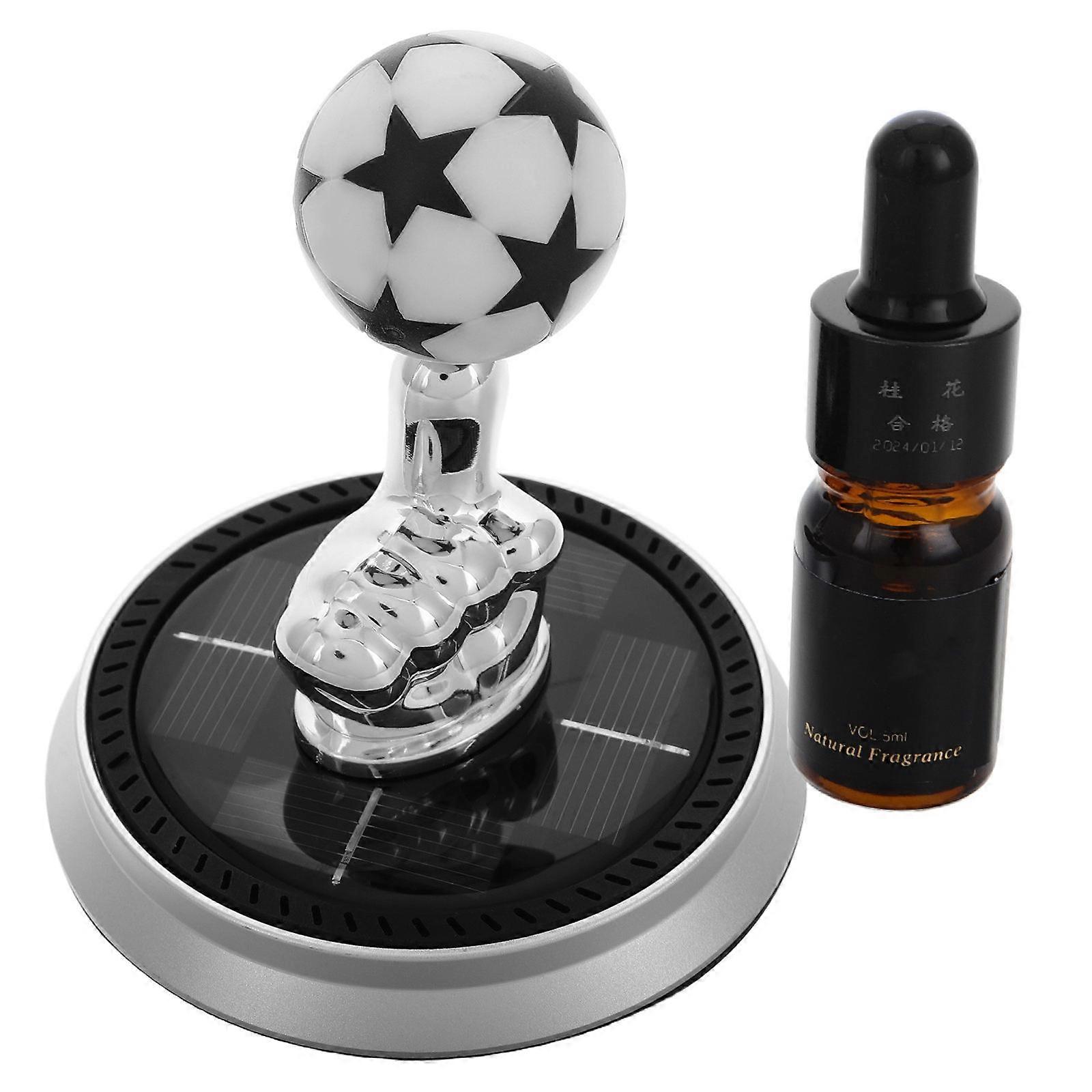 Solar Powered Car Air Freshener Rotating Diffuser 3Pcs Set