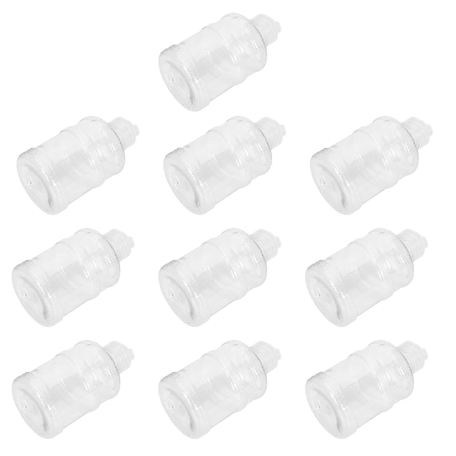 Disposable Beverage Bottles Transparent Juice Bottles for Storage 10Pcs