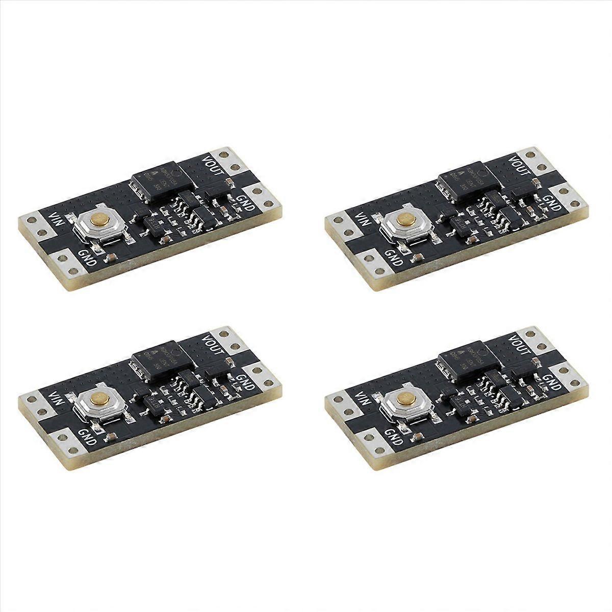4Pcs Single Bond Button Bistable Switch Module 4.5-26V 1.3UA Load 10A Low Power Wide Voltage Mini On