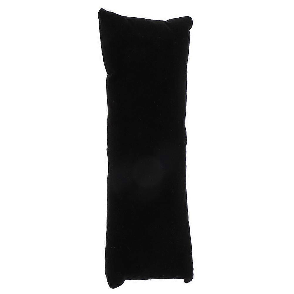 Long Watch Display Pillow for Bracelet Display 4Pcs Black Velour Flannelette