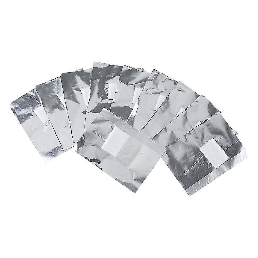 Nail Polish Removal Pads 250Pcs Professional Salon Use Silver Rectangular Manicure Tool Soak Off Gel Nails