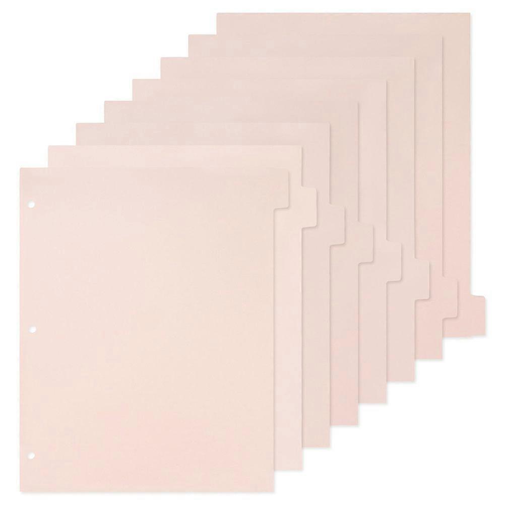 8 Sheets Binder Dividers Binder Notebook Index Page Notebook Page Divider for Binders
