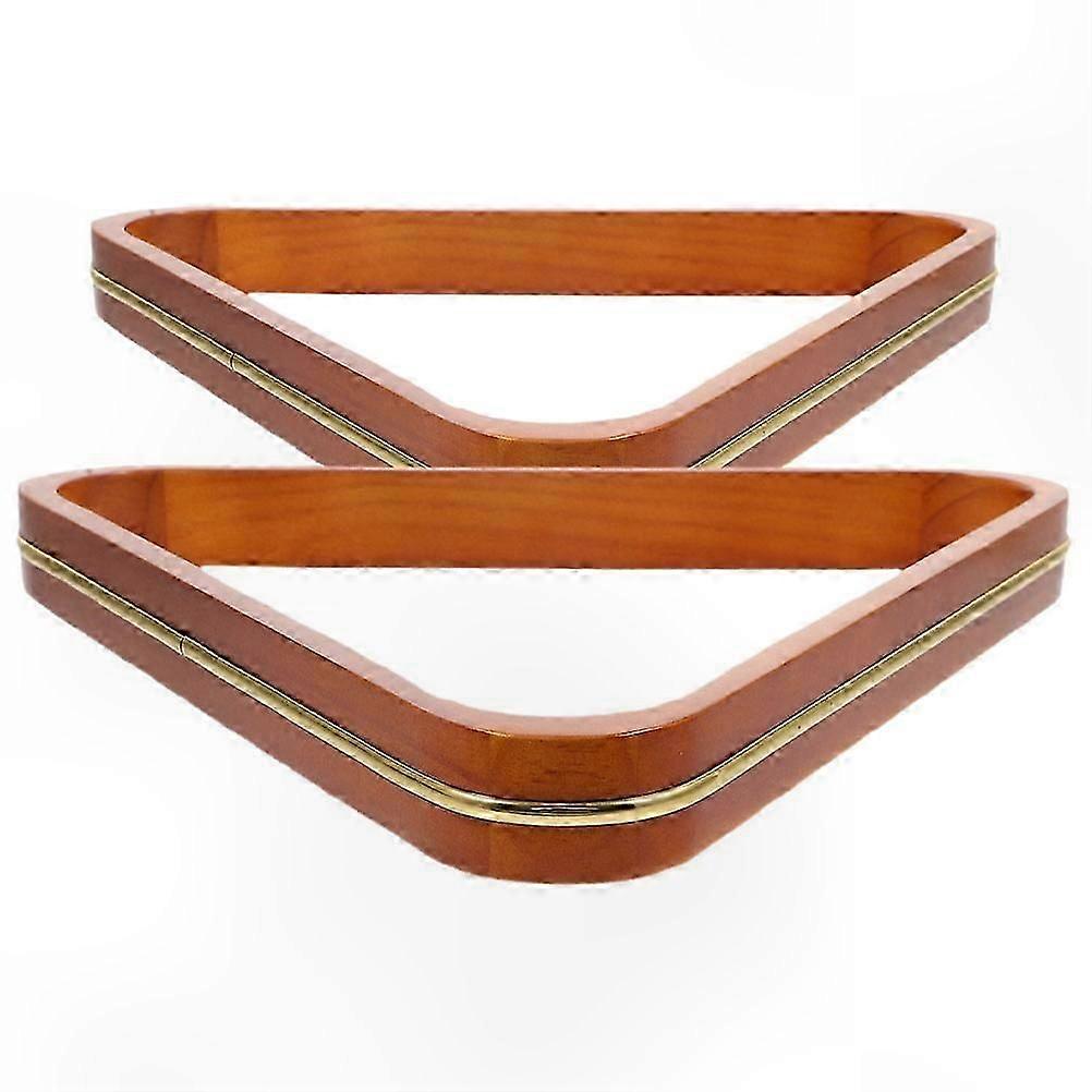 Wooden Billiard Triangle Frame for Pool Balls, Easy Installation, 4-Piece Set for Game Room