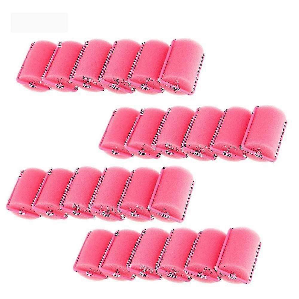 12 Or 24 Pcs Sponge Hair Rollers Foam Styling Wave Curler Tools