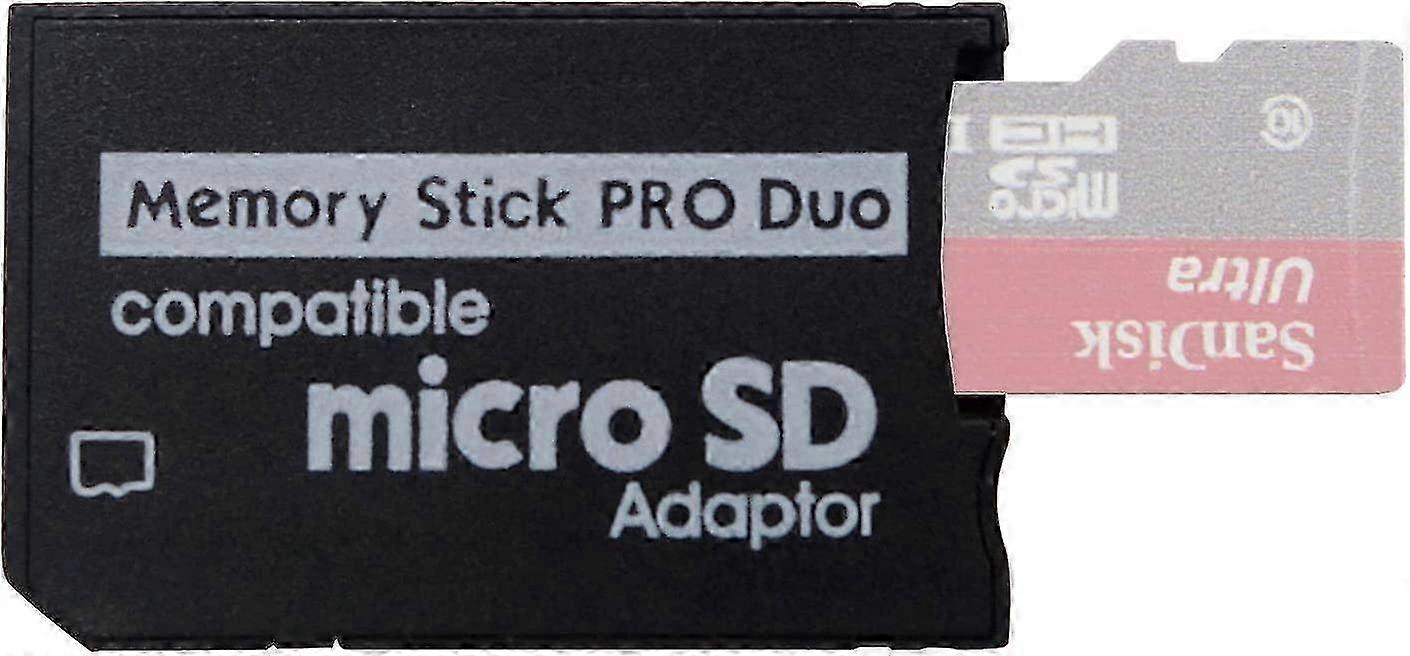 PSP Memory Stick Adapter, Funturbo Micro SD to Memory Stick PRO Duo MagicGate Card for Sony Playstation Portable, Camera, Handycam 25-26