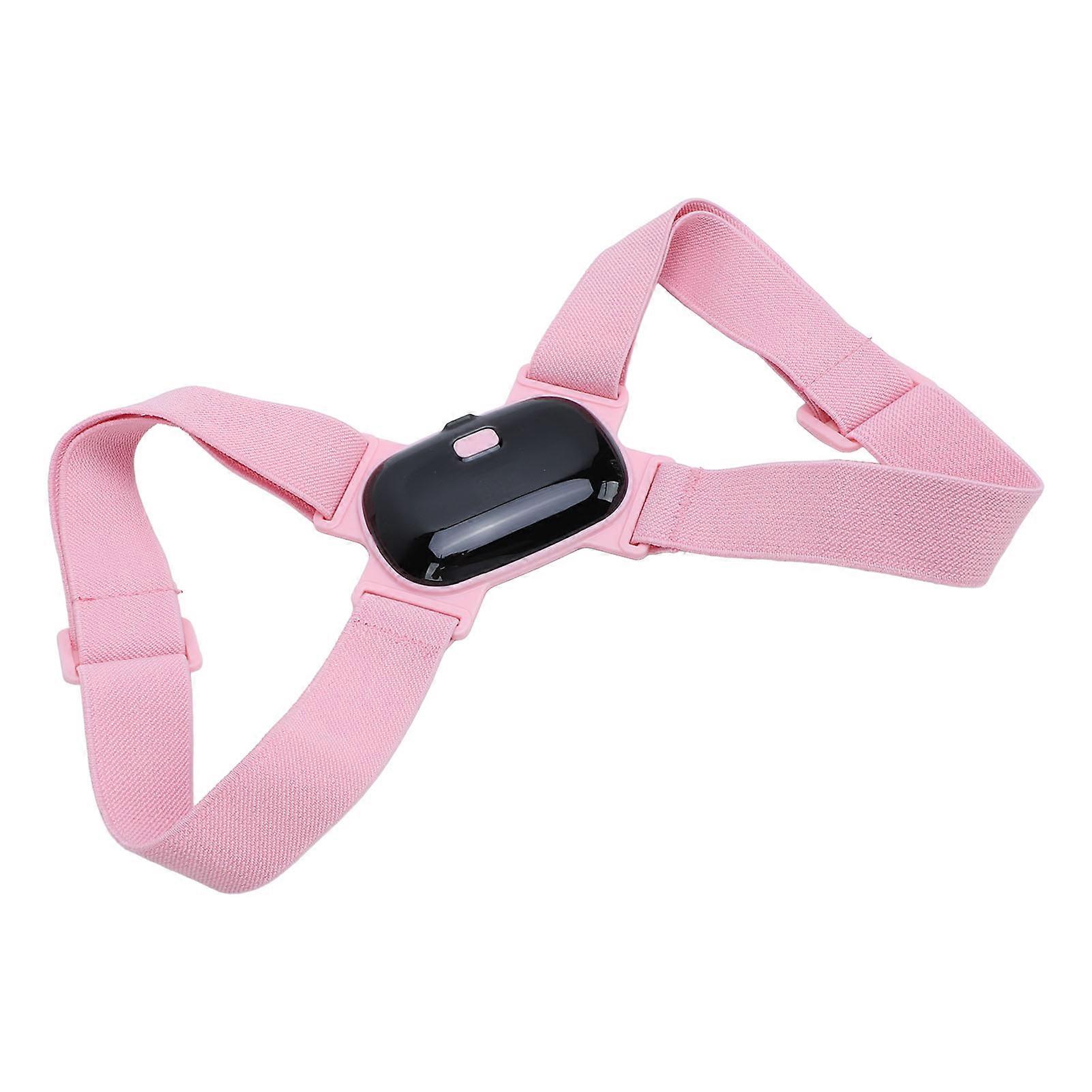 Posture Corrector Adjustable High Elasticity Nylon Belt Hunckback Correction Belt for Kids Study Relaxation Activities Rose 