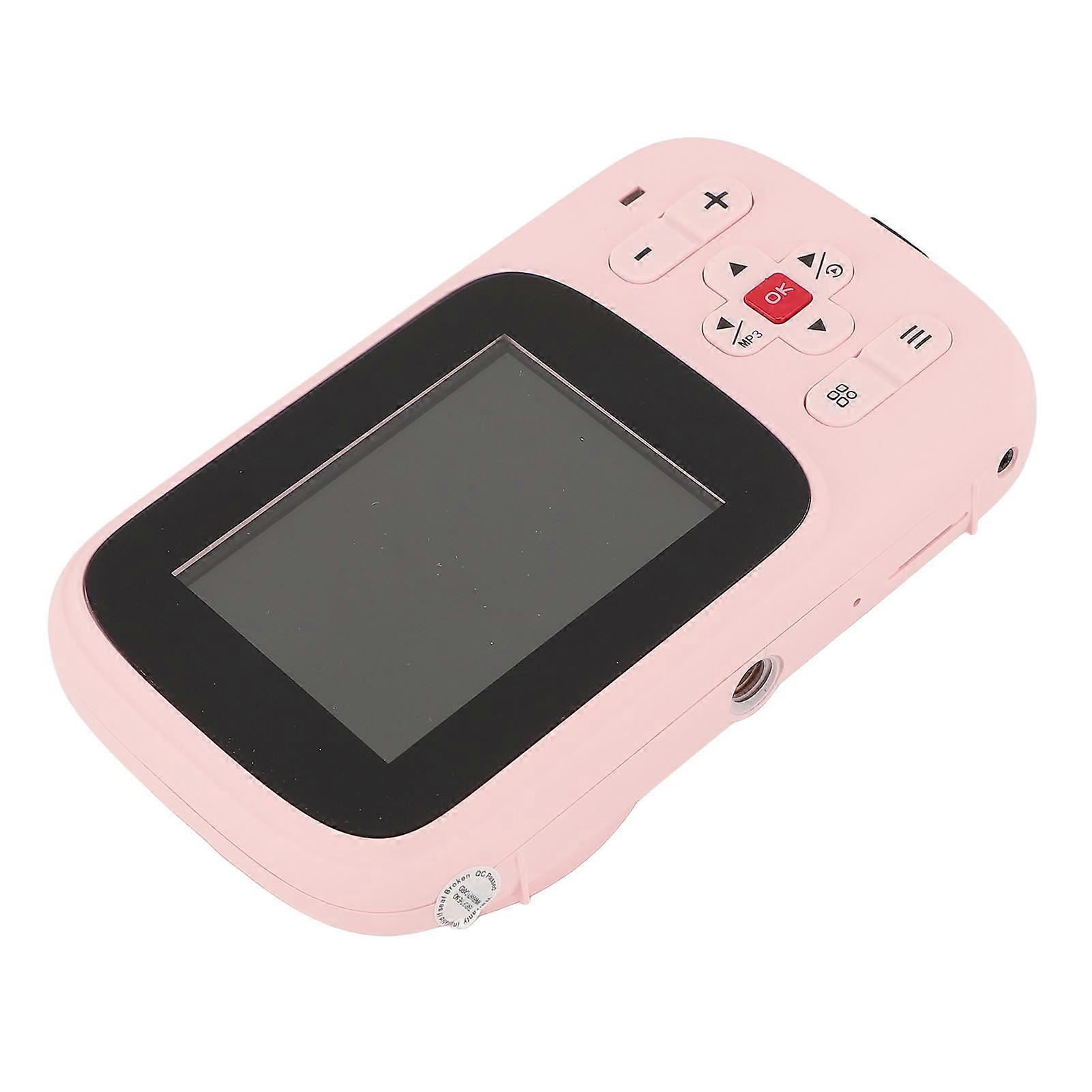 72MP Digital Camera Dual Screen Front 2.4in Color Display Rear 1.54in Display Video Camera with 16X Digital Zoom MP3 Player for Travel Sakura Color 