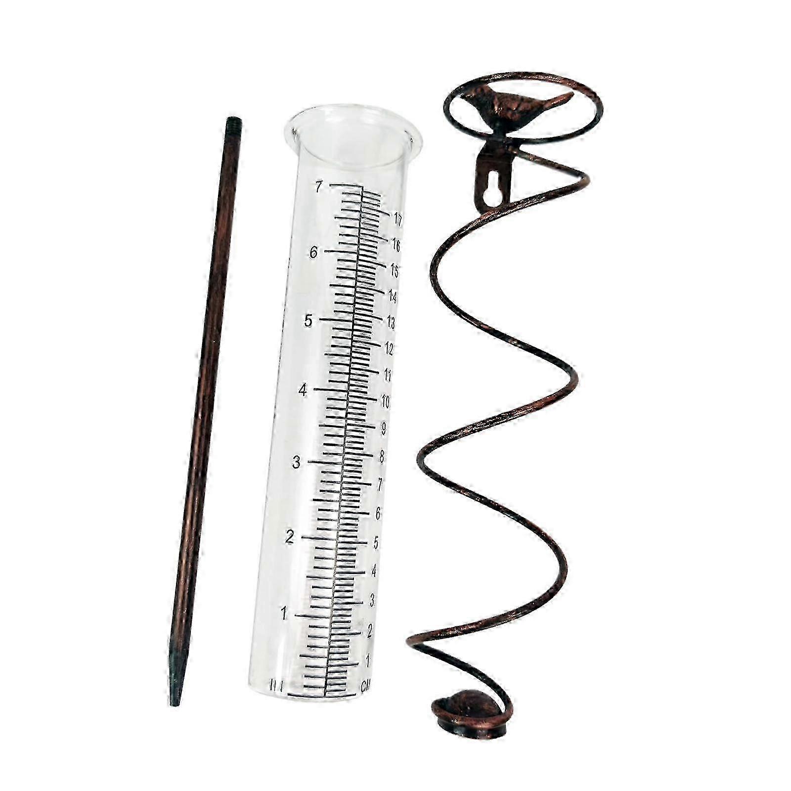 Garden Bird Rain Gauge Cast Rain Measuring Tool for Deck Pathway Garden