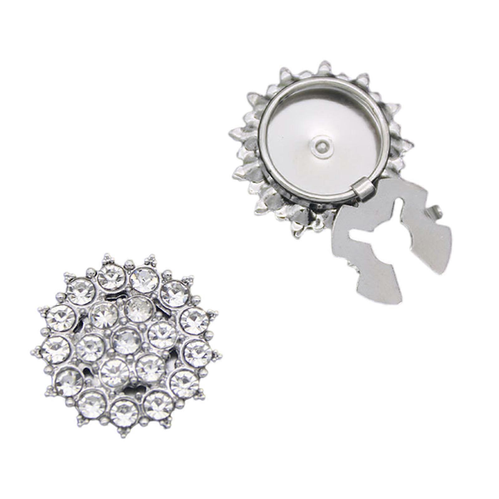 Glossy Faceted Glass Cufflinks Reinforced Alloy Base Simple Twist Lock System Ideal For Extended Wear In Corporate Settings Multicolor