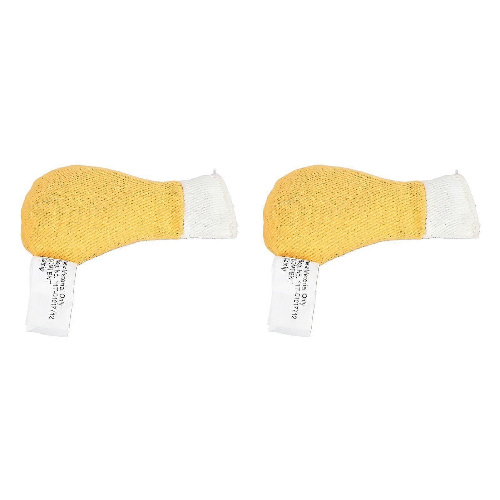 2-Pack Bite-Resistant Chicken Leg Cat Toys with Catnip, Soft Interactive Stuffed Toys for Cats and Dogs