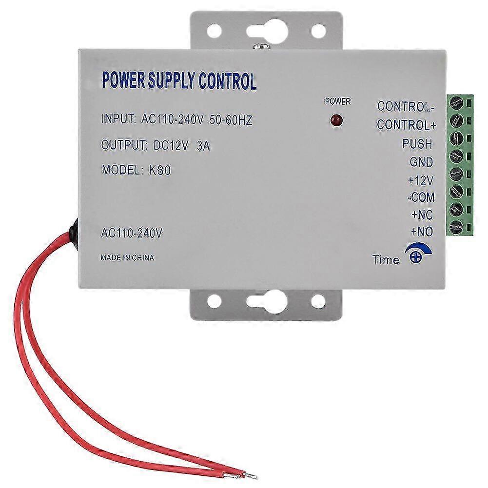 K80 Napájecí zdroj pro vstupní systém dveří DC 12V 3A Miniaturní napájecí/elektrický zámek