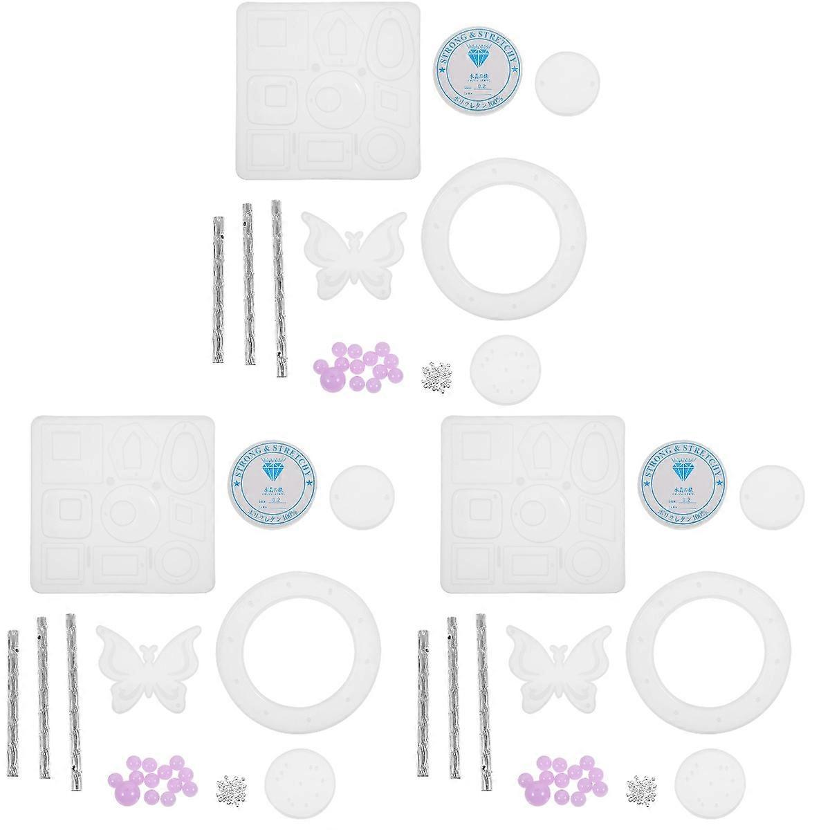 3 Sets Wind Chimes Epoxy Resin Molds Wind Chime DIY Materials Wind Chime Decoration DIY Molds