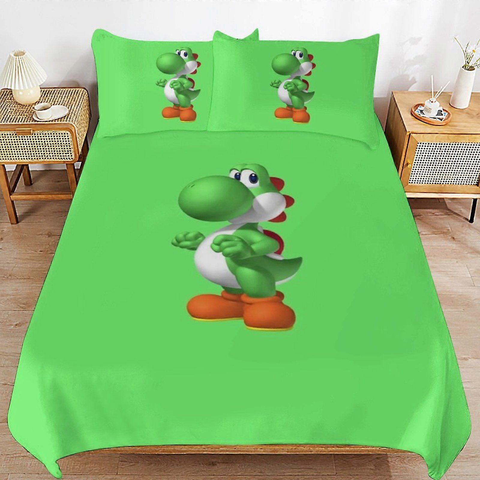 W654 Yoshi Ultra Smooth Touch Durable Comfort Secure Zipper Sleep Set Duvet Cover Sets Everyday Use M654