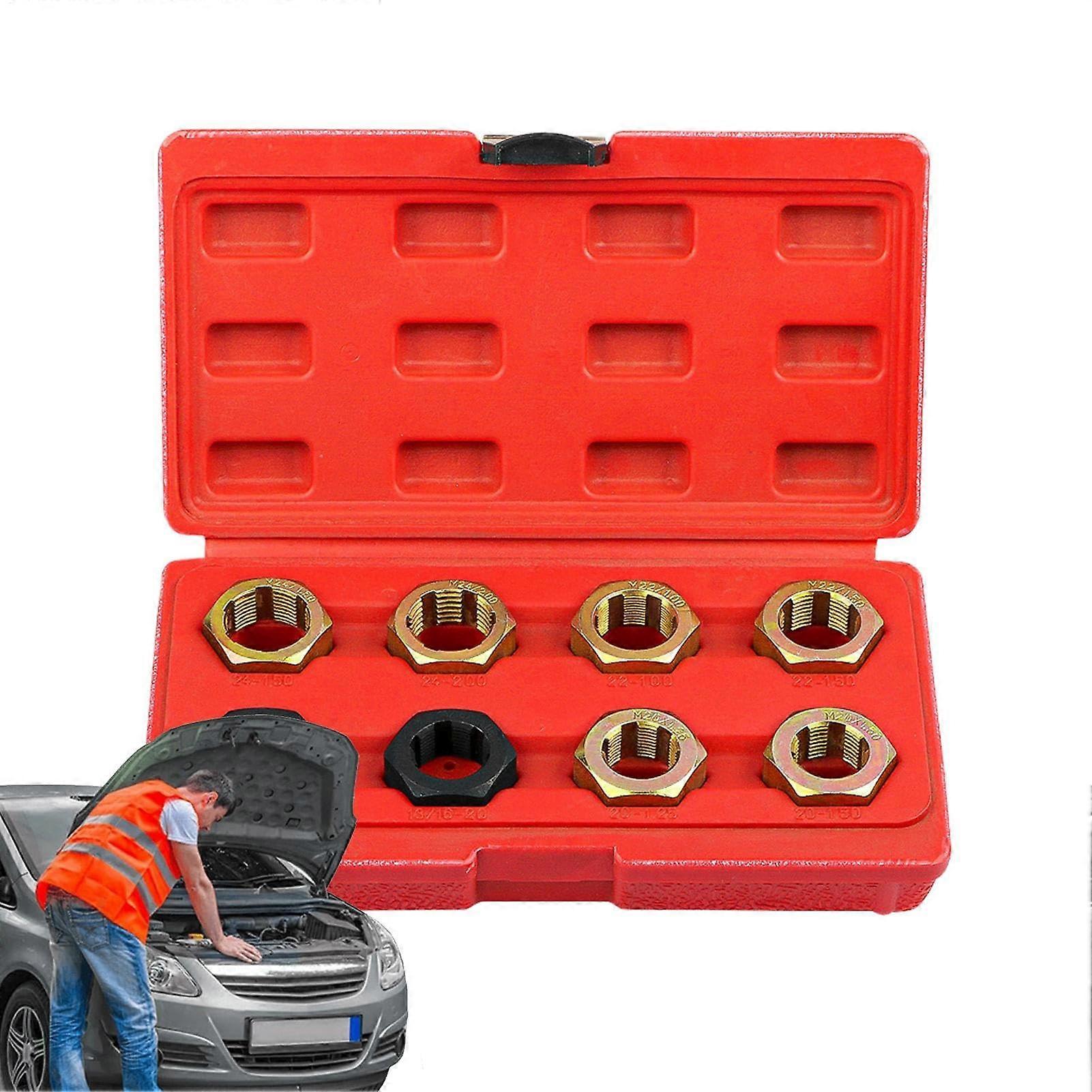 Thread  Kit Chaser Set Thread Restorer Hex Tap Die  Tool Rethreading Tapping Accessories For Bolts