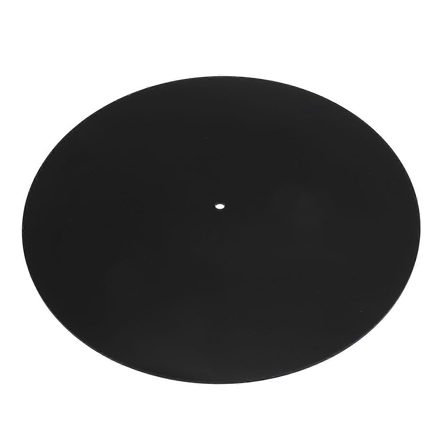Turntable Mat Acrylic Anti Static Noise Reduction Turntable Slipmat for 12inch Record Player Black T