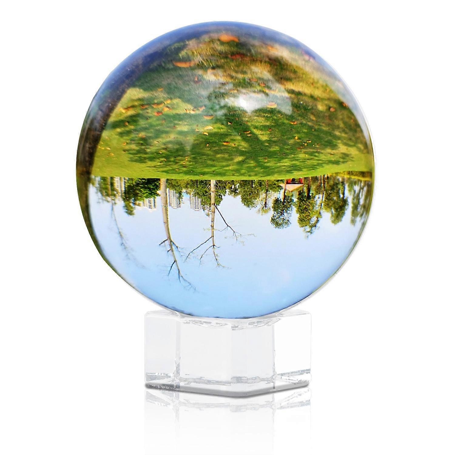 Glass ball with stand in CRYSTAL CLEAR 50 mm - Crystal ball with glass stand