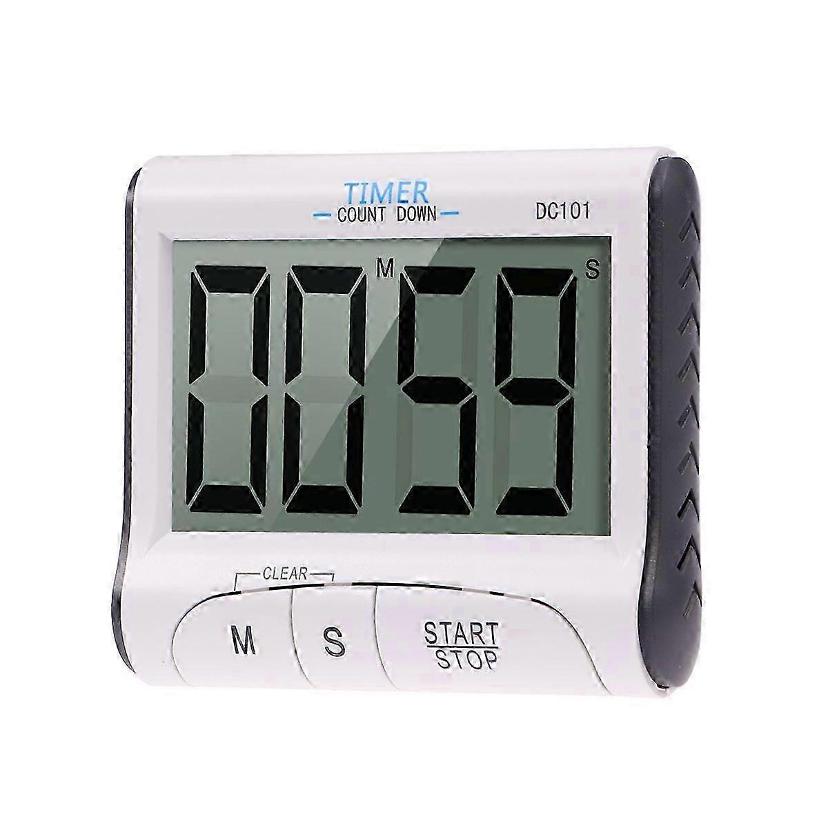 DC101 Digital Kitchen Cooking Timer Count Down Up Clock Loud Alarm with Large LCD Display Screen with Battery