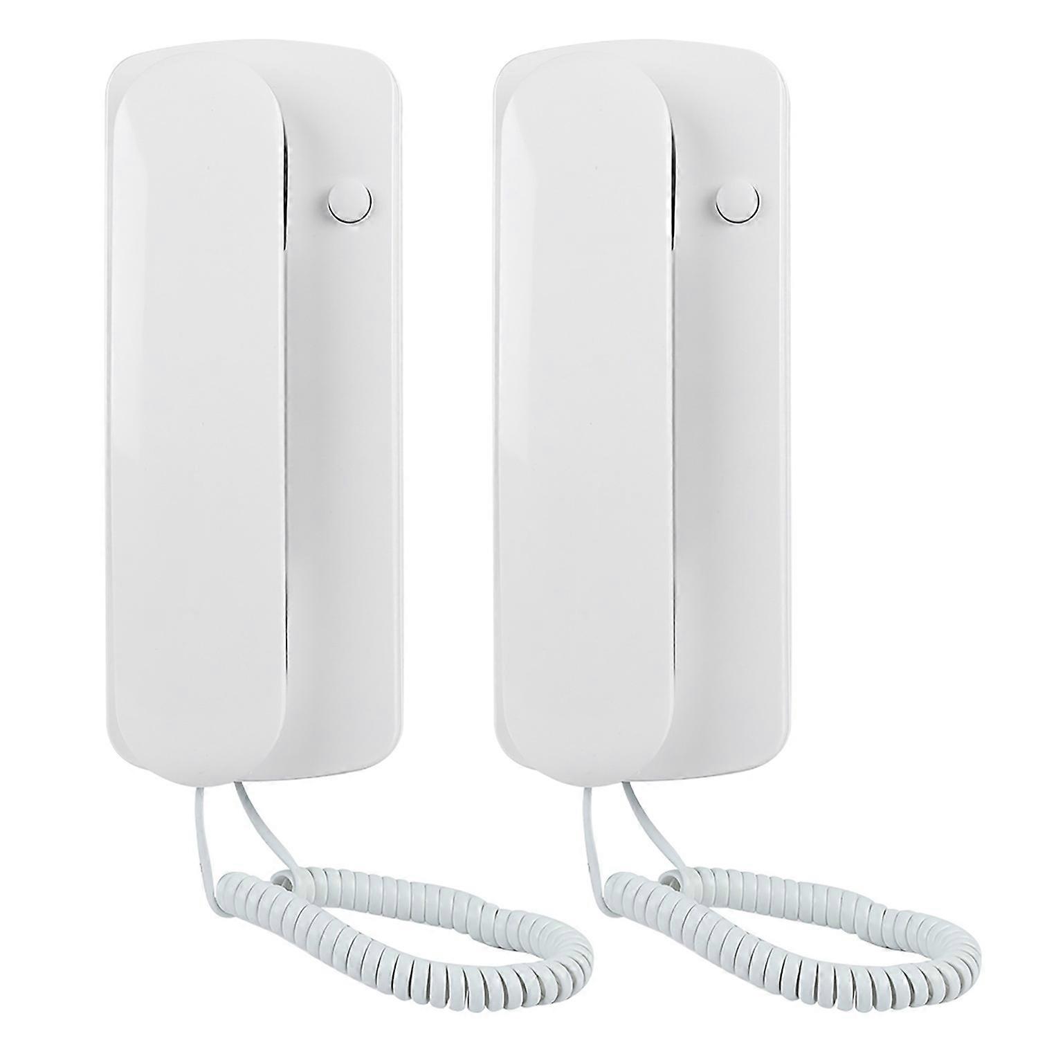 Wired Two Way Intercom Doorphone Audio Villa Home Office Nonvisual Walkie Talkie