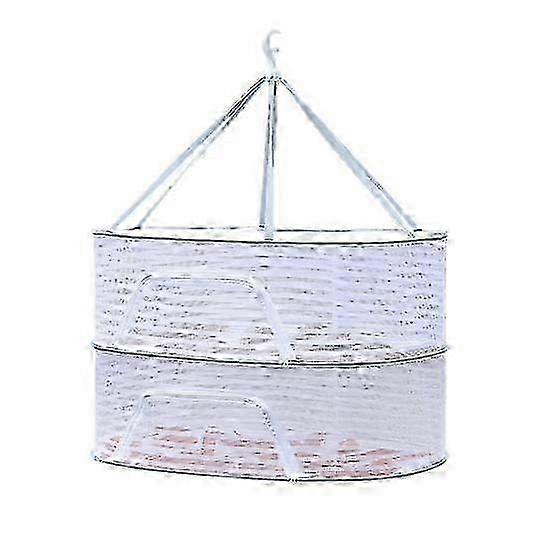 1/2/3 Layer Hanging Mesh Drying Basket U-shaped Zipper Design Food Fish Clothes Hanging Drying Net Outdoor Foldable Hanging Mesh Dryer TOP