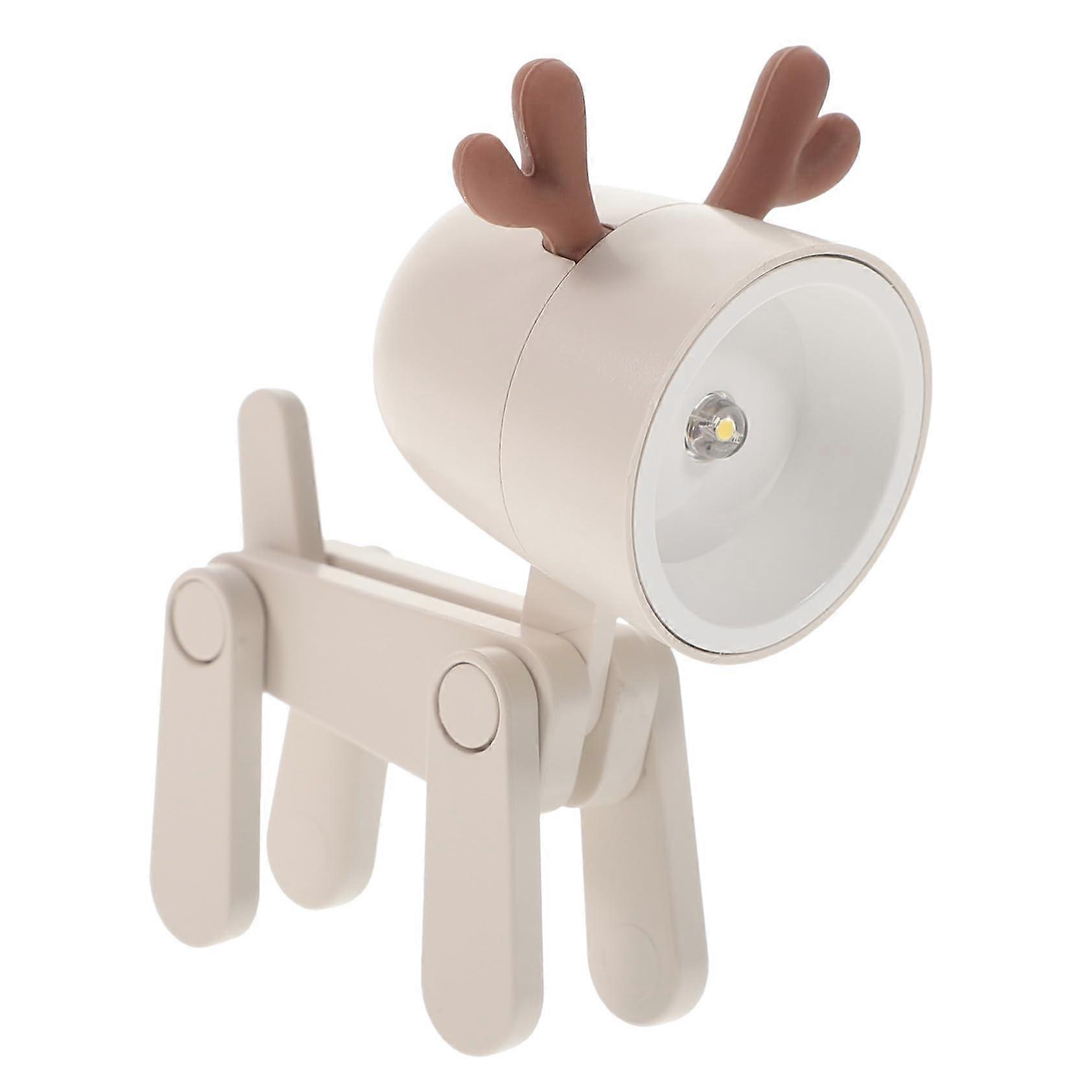 Adorable Deer Shaped Foldable LED Table Lamp Mini Night Light for Bedroom, Bar and  Decor, Soft Glow, Compact Design