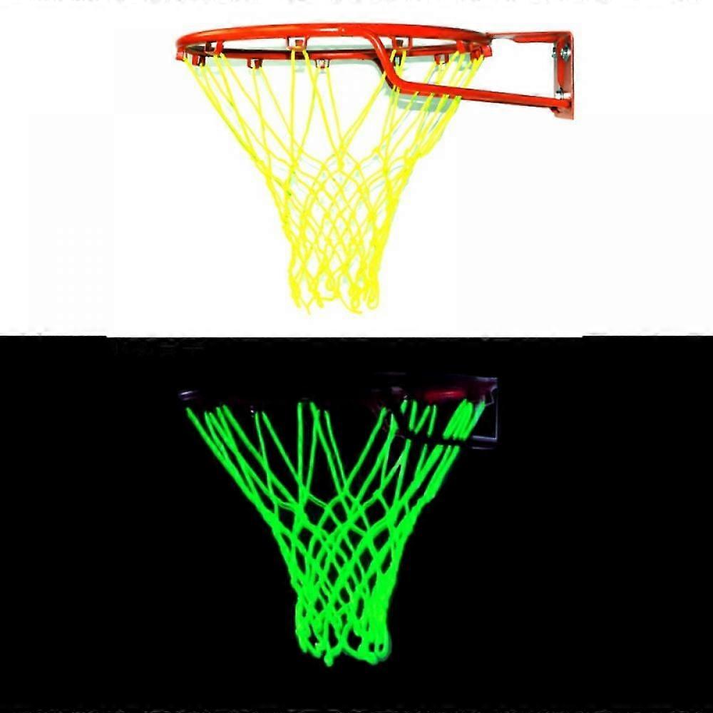 Catlerio Nightlight Basketball Net,Outdoor Sun Powered Luminous Basketball Net,Glow in The Dark,Nylon