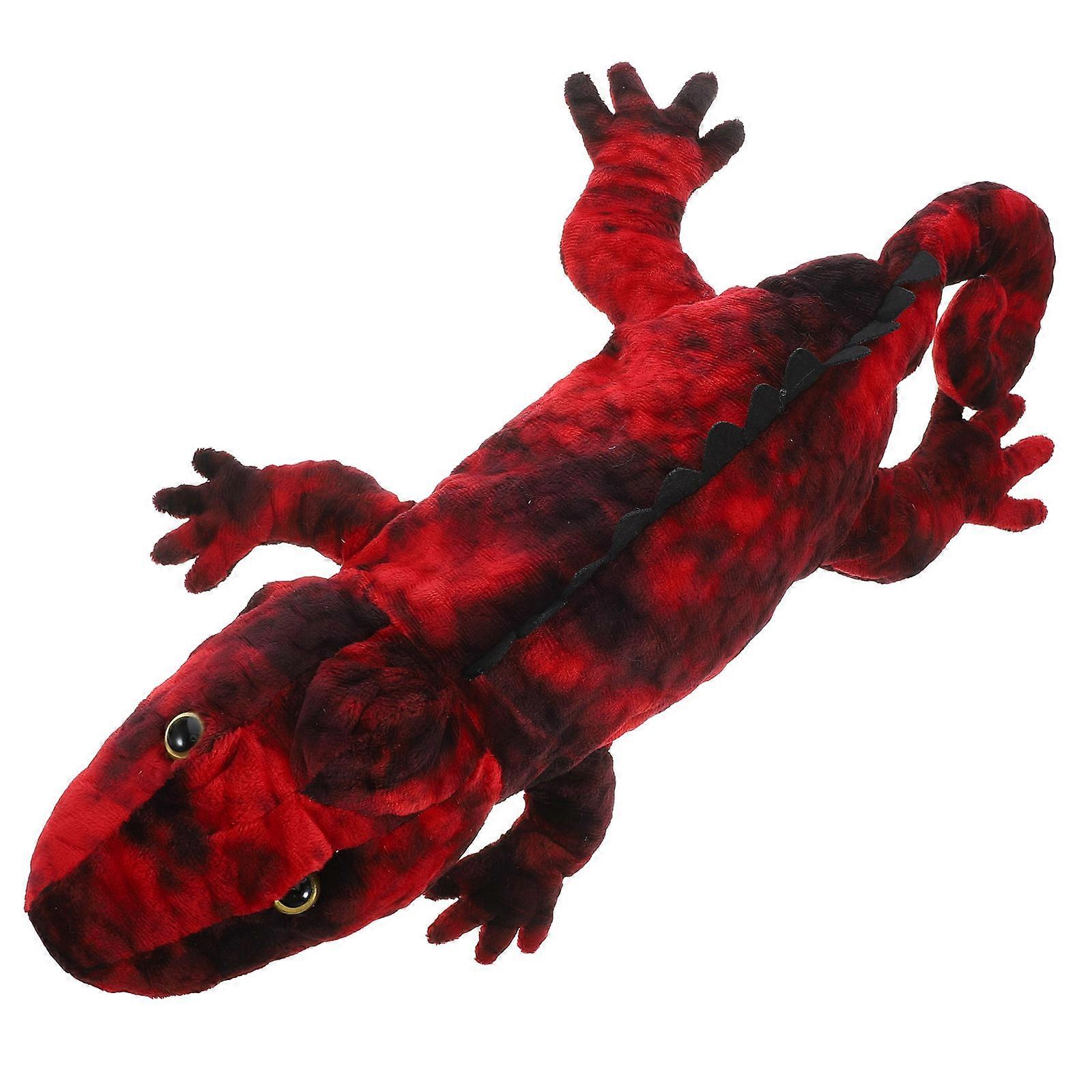 Plush Hand Puppet Cartoon Lizard Toy for Storytelling