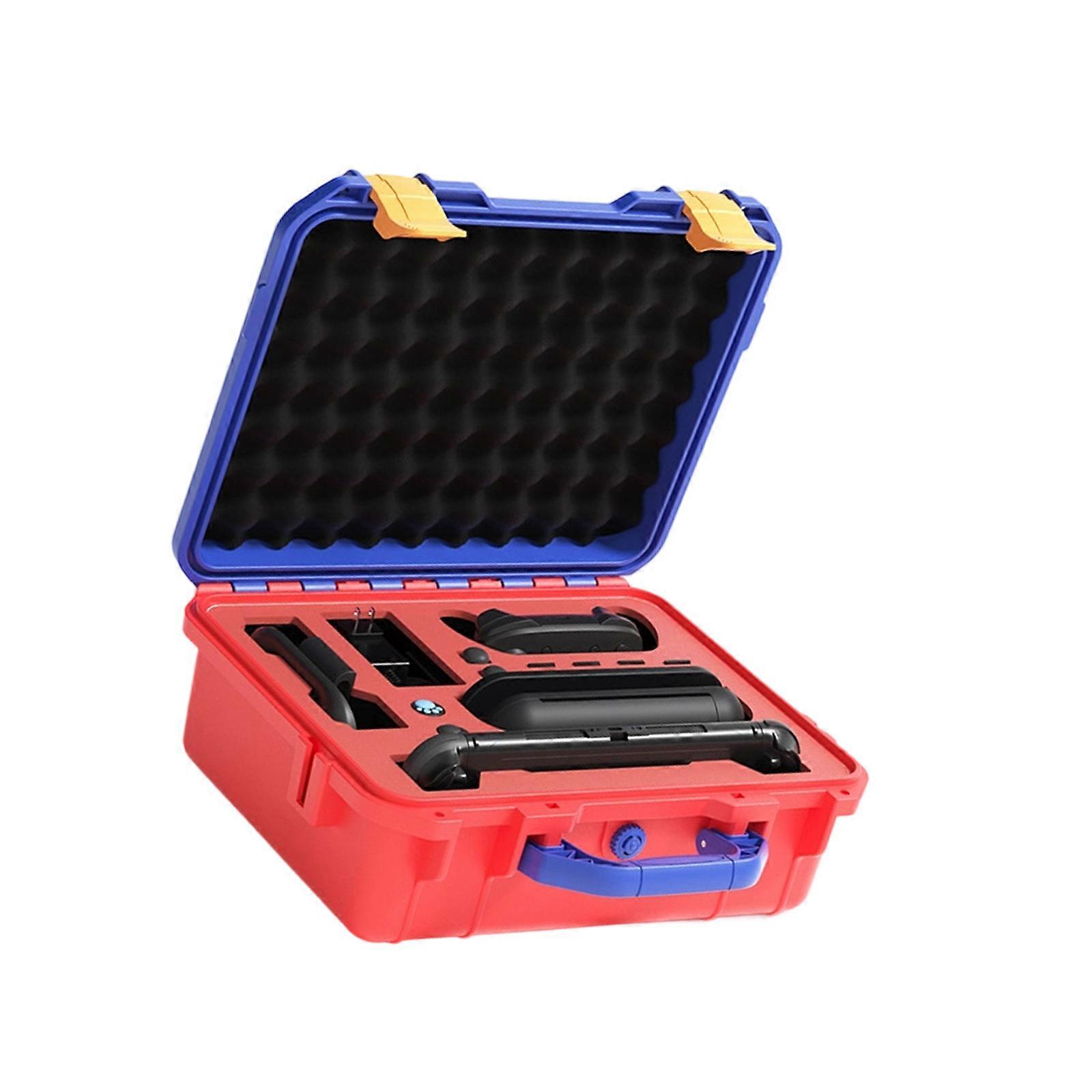 Reinforced Waterproof Protective Case Organizers Pouch For SW2 With Shockproof Design And High Density EVA Foam Interior  Red and blue