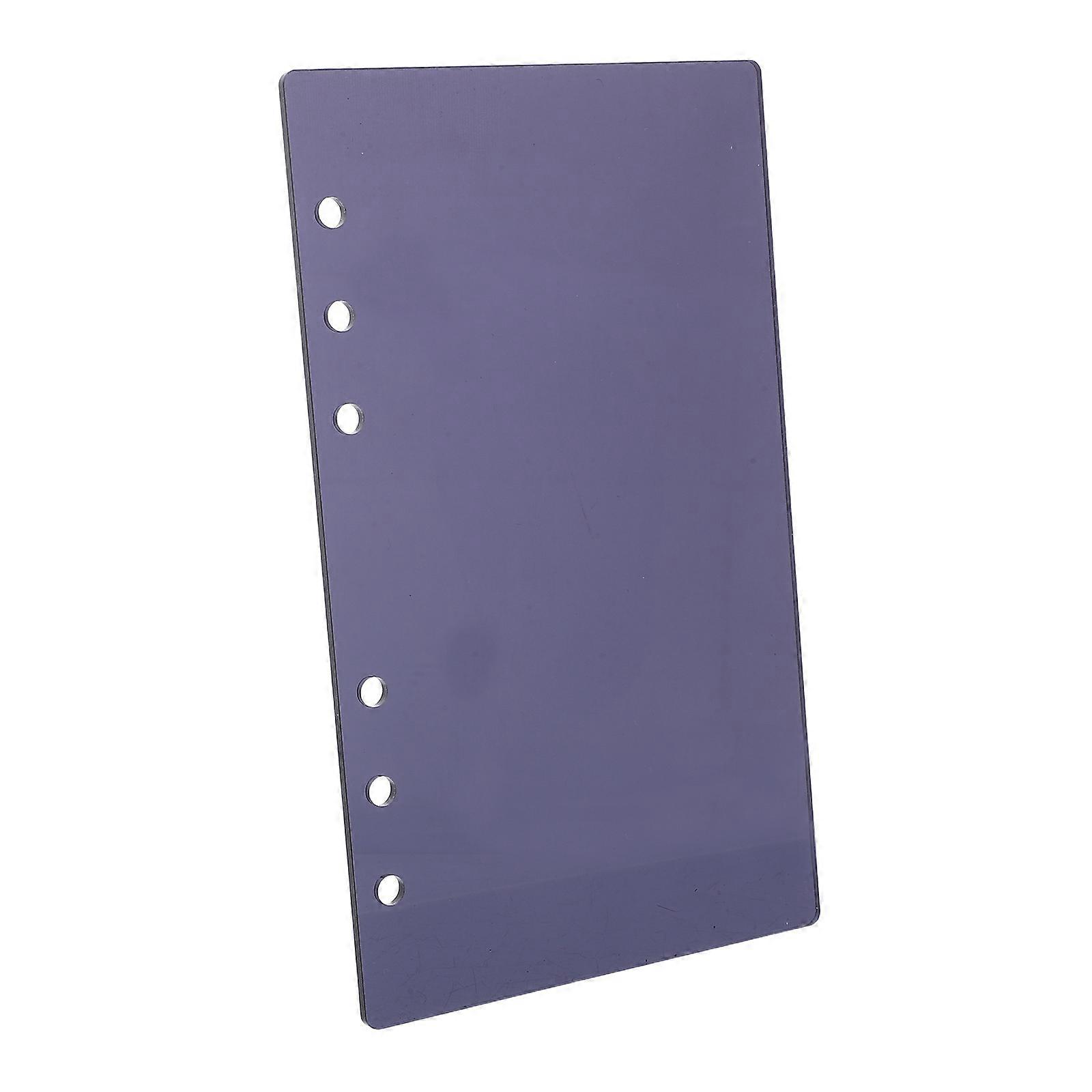 Acrylic Binder Notebook Cover for Secure Refillable 6 Hole Binding