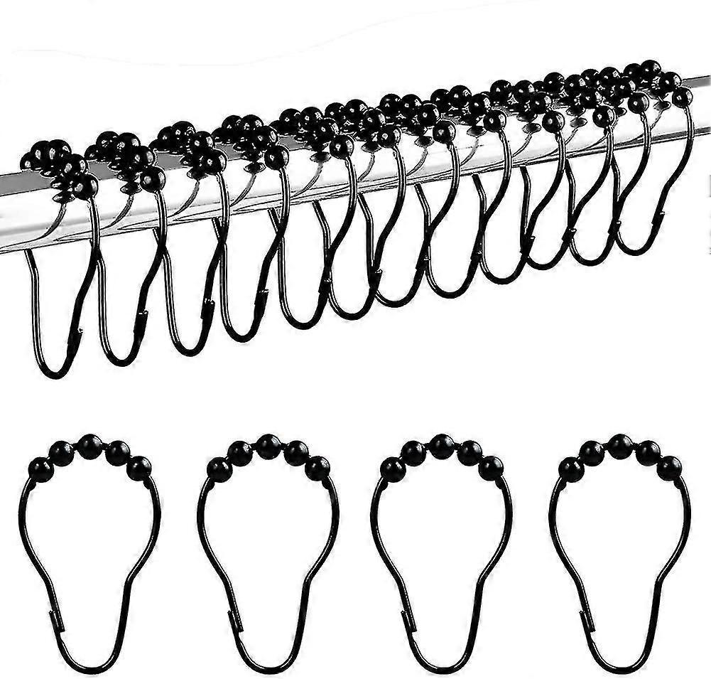 حلقات دش من الستانلس ستيل (12 قطعة أسود)