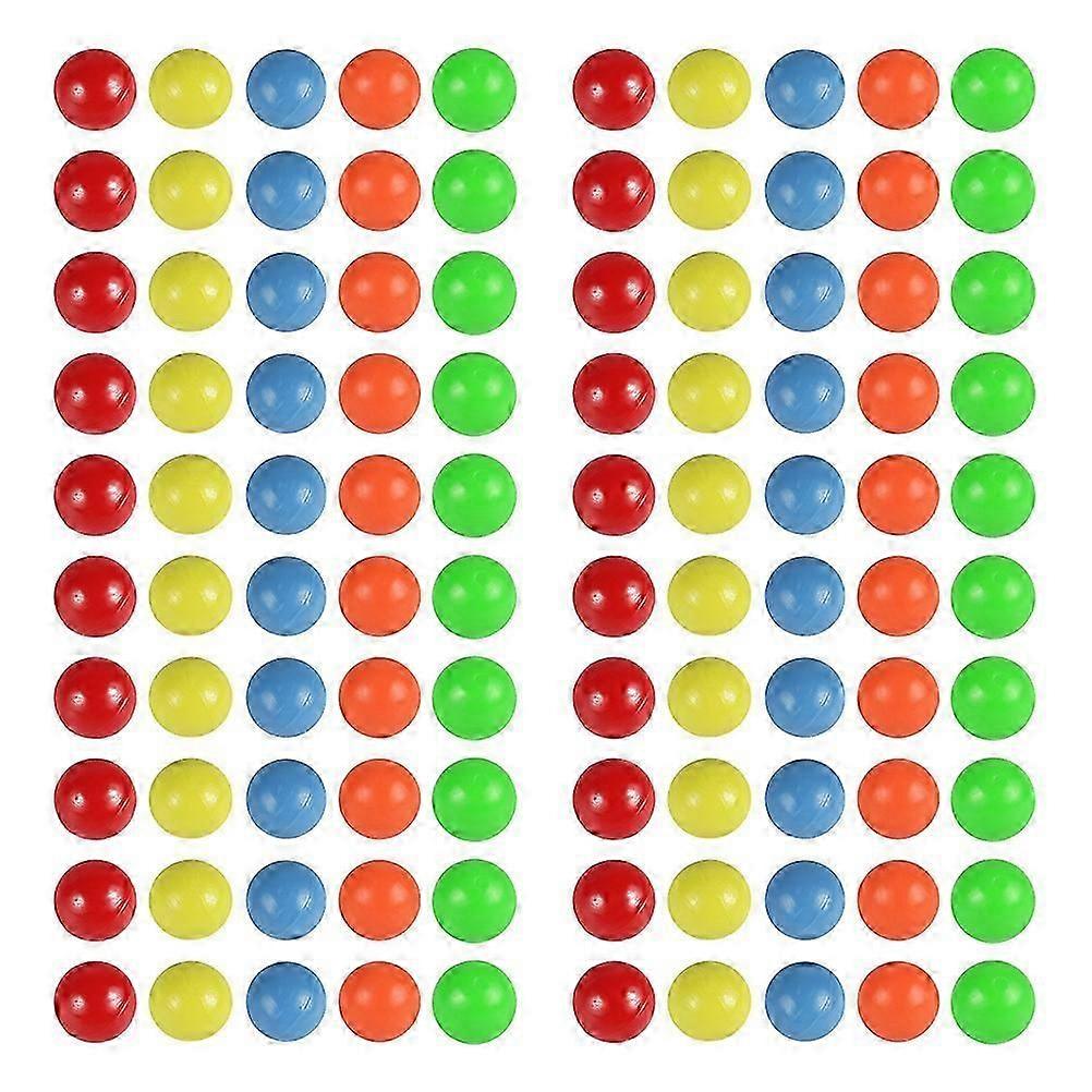 100pcs Colored Plastic Balls Counting Balls for Probability Learning (5 Colors)