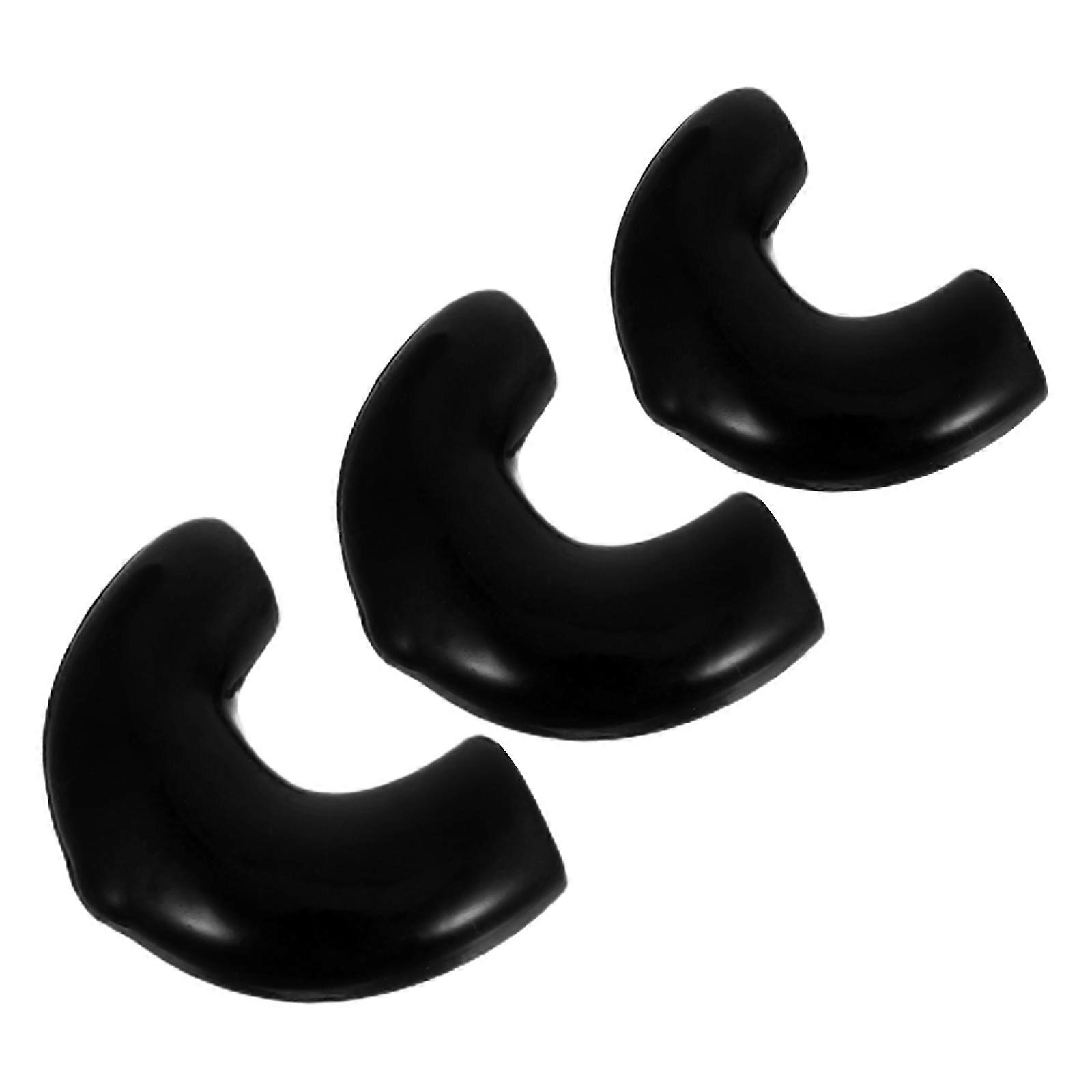 Snap Hooks Rubber Sleeve Extending Lifespan For Musical Instrument 0.86X0.59X0.16In Preventing Scratches 3Pcs