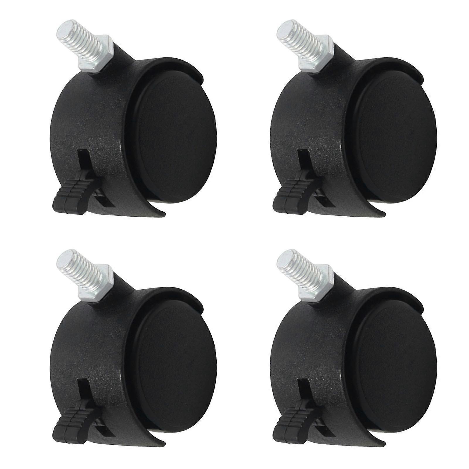 4pcs Quiet  Swivel Casters Wheels with High Load Capacity Quiet Rolling Wheels Universal Mounting for Home & Office Use  S