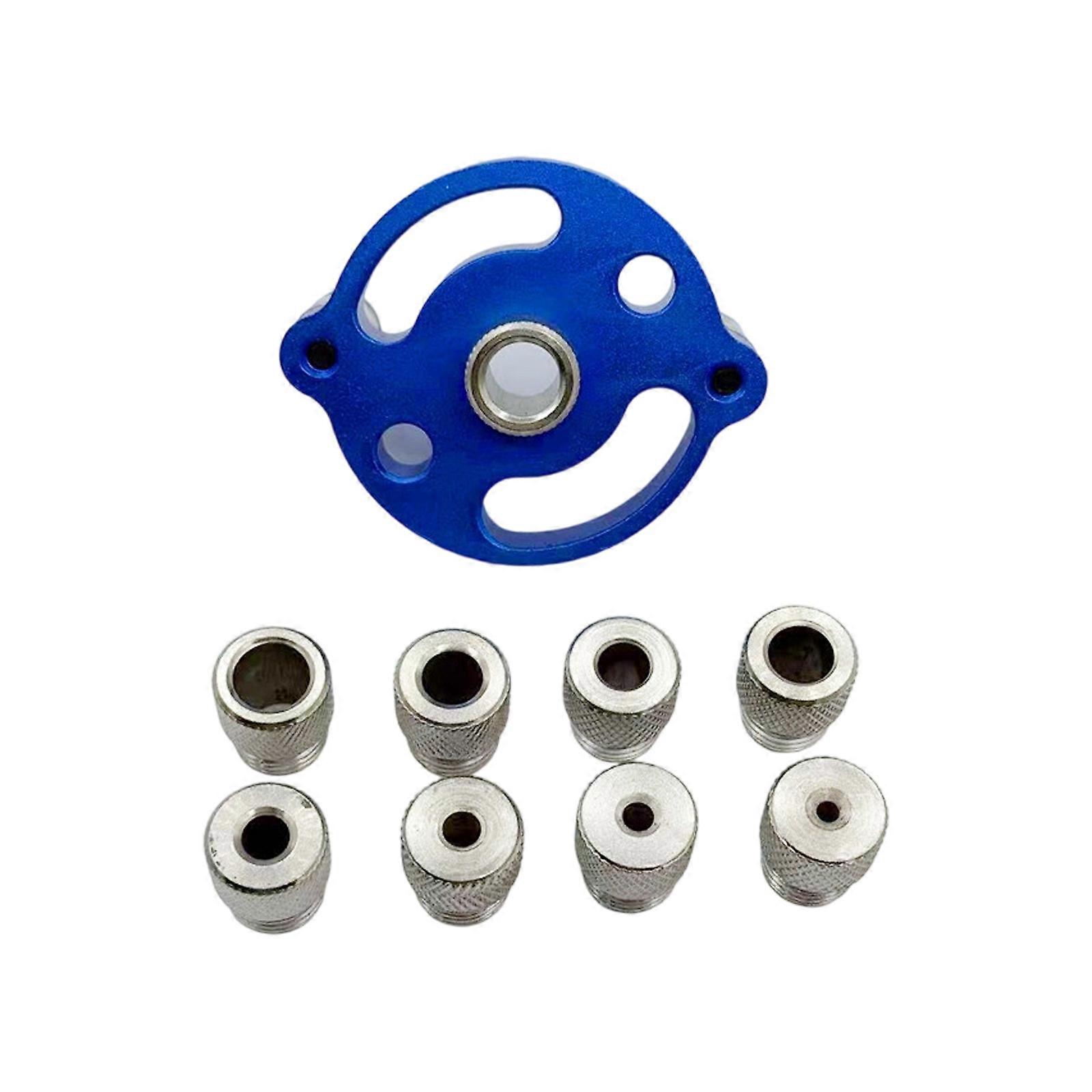 Aluminum Alloy Multiple Material Drilling Jig Exact 90 Degree Angle Locator Tool For Woodworkers And Craft Enthusiasts  Blue